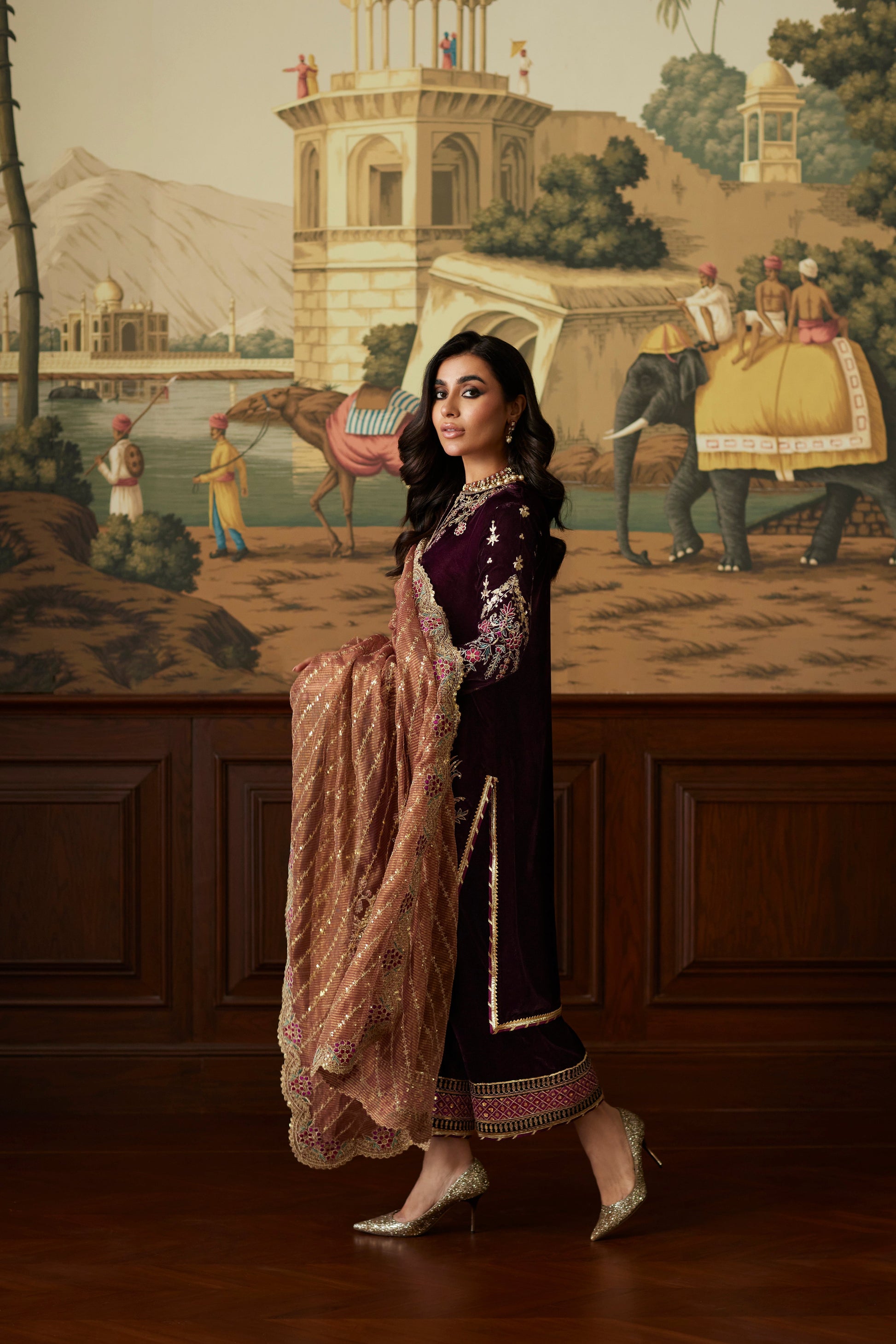 Mina Hassan | Velvet Luxe | Ayesha by Mina Hassan - Designer Dress - Type: Ladies Clothes - Available at Sana Yasir - 100% Original