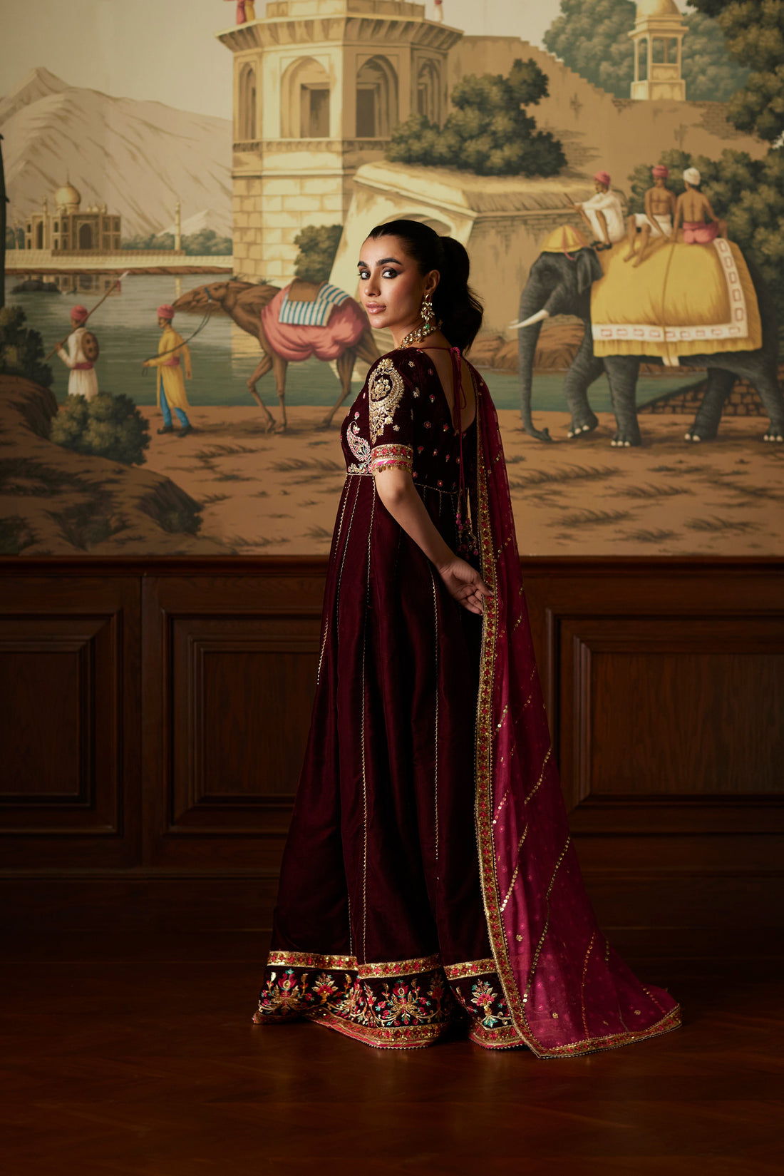 Mina Hassan | Velvet Luxe | Daaniya by Mina Hassan - Designer Dress - Type: Ladies Clothes - Available at Sana Yasir - 100% Original