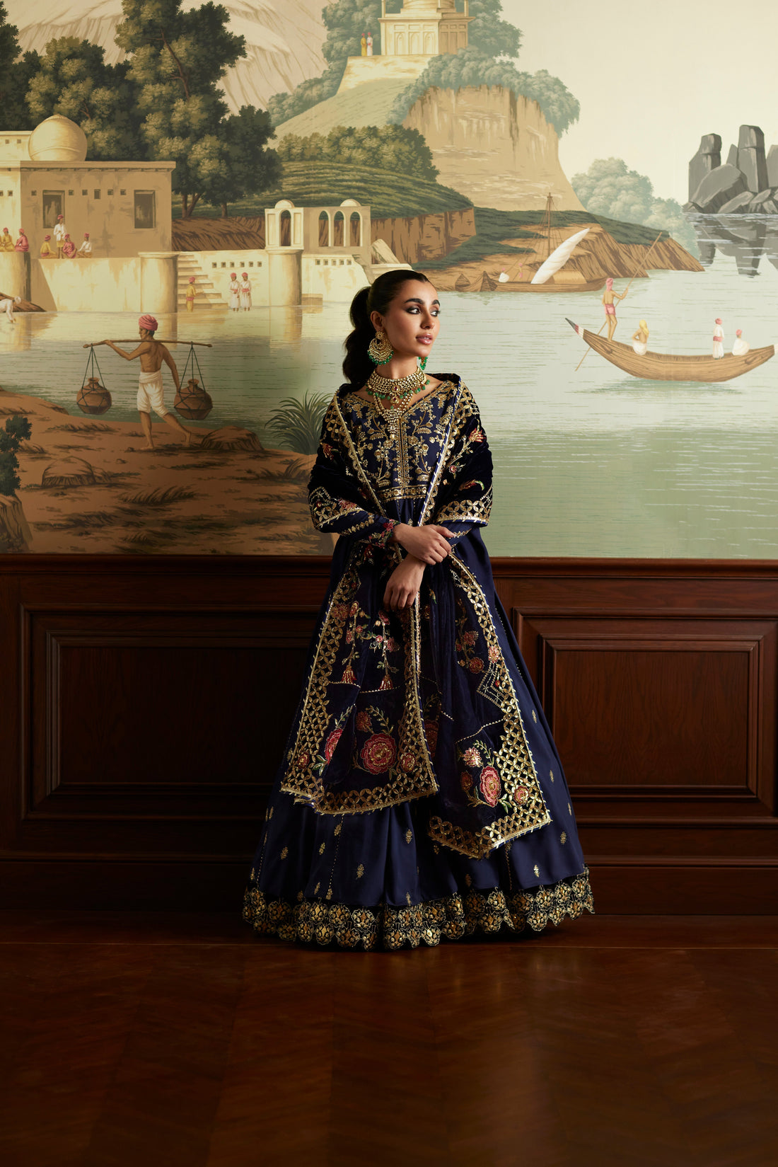 Mina Hassan | Velvet Luxe | Raniya by Mina Hassan - Designer Dress - Type: Ladies Clothes - Available at Sana Yasir - 100% Original