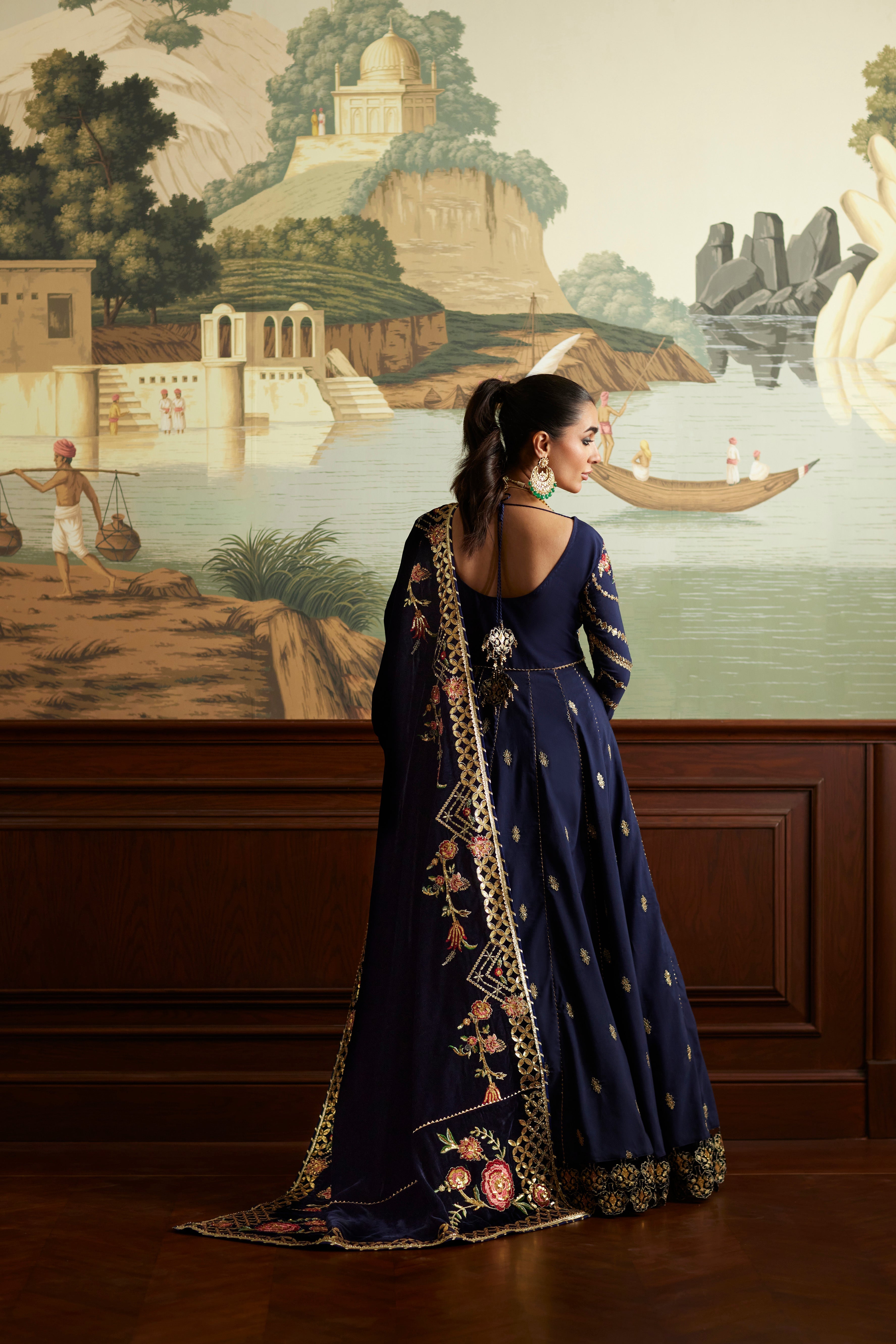 Mina Hassan | Velvet Luxe | Raniya by Mina Hassan - Designer Dress - Type: Ladies Clothes - Available at Sana Yasir - 100% Original