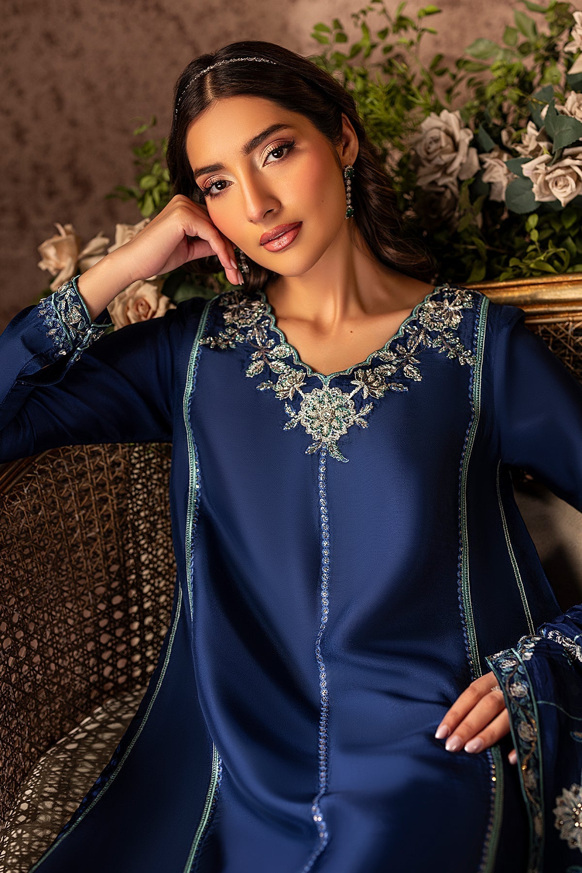 Mina Kashif | Loona Lawn 25 | Midnight by Mina Kashif - Designer Dress - Type: Ladies Clothes - Available at Sana Yasir - 100% Original