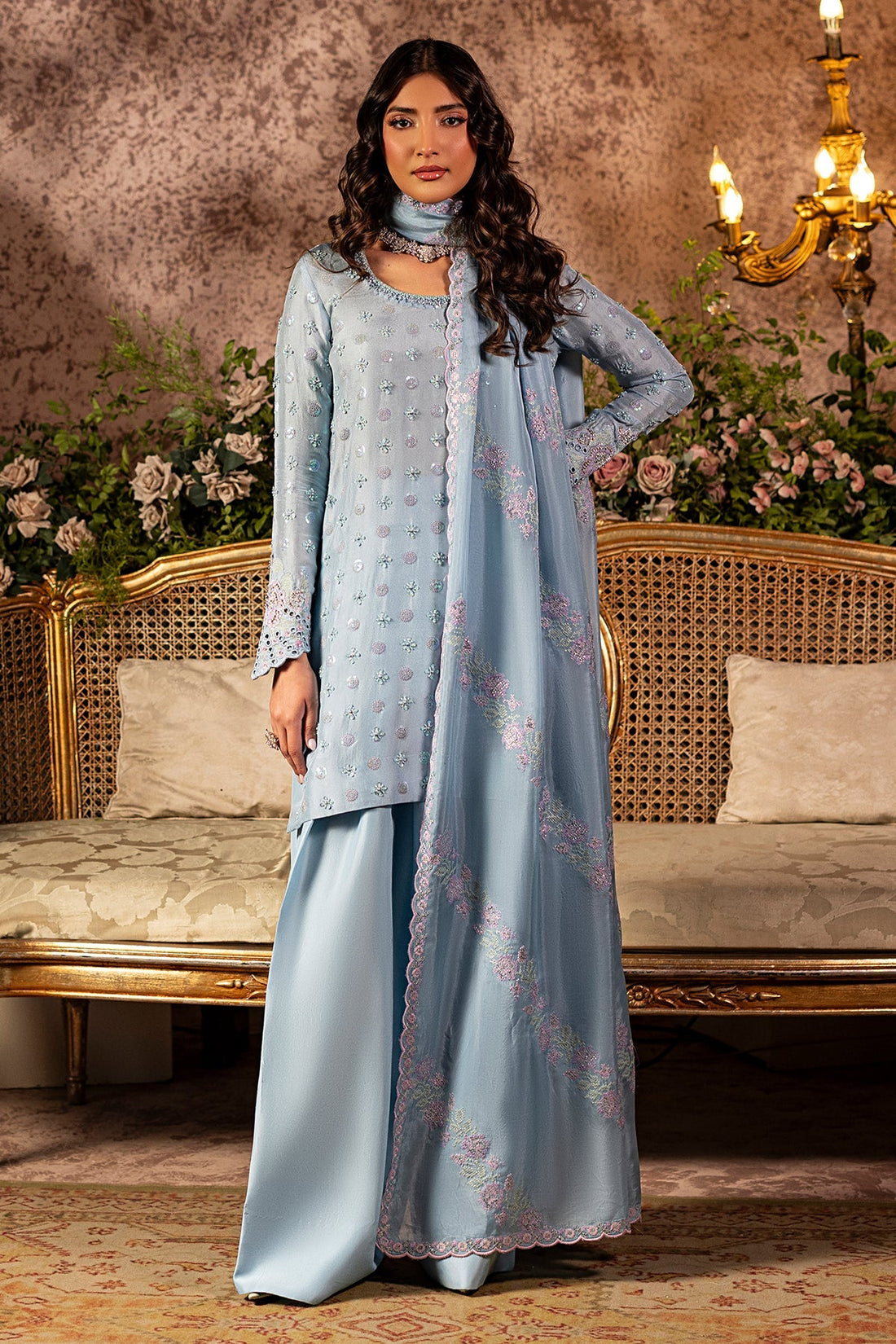 Mina Kashif | Loona Lawn 25 | Sapphire by Mina Kashif - Designer Dress - Type: Ladies Clothes - Available at Sana Yasir - 100% Original