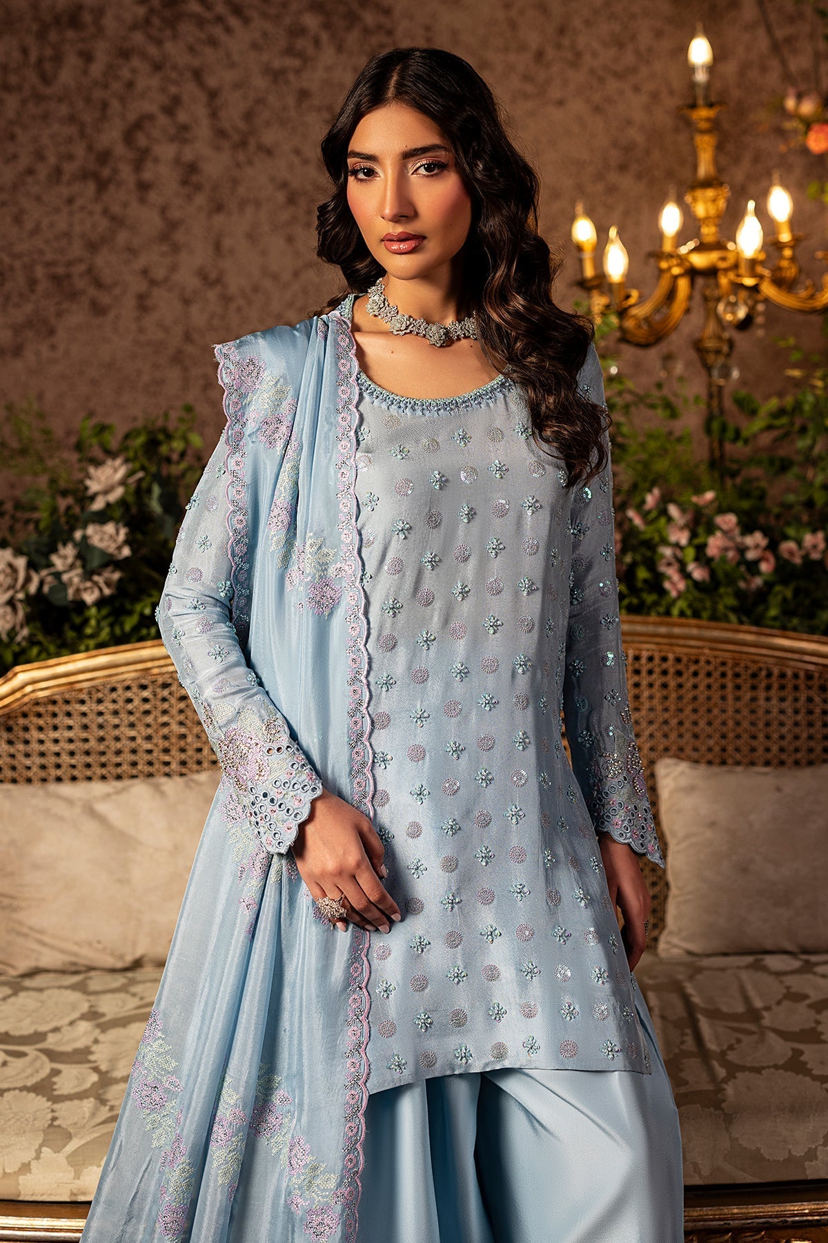 Mina Kashif | Loona Lawn 25 | Sapphire by Mina Kashif - Designer Dress - Type: Ladies Clothes - Available at Sana Yasir - 100% Original