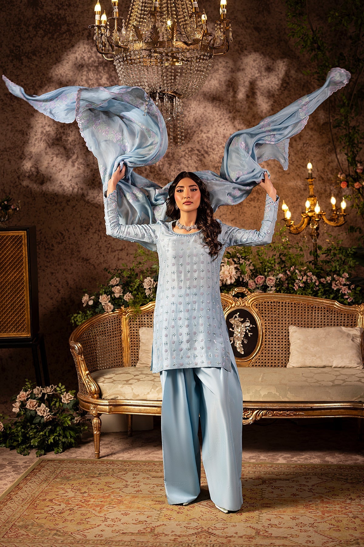 Mina Kashif | Loona Lawn 25 | Sapphire by Mina Kashif - Designer Dress - Type: Ladies Clothes - Available at Sana Yasir - 100% Original
