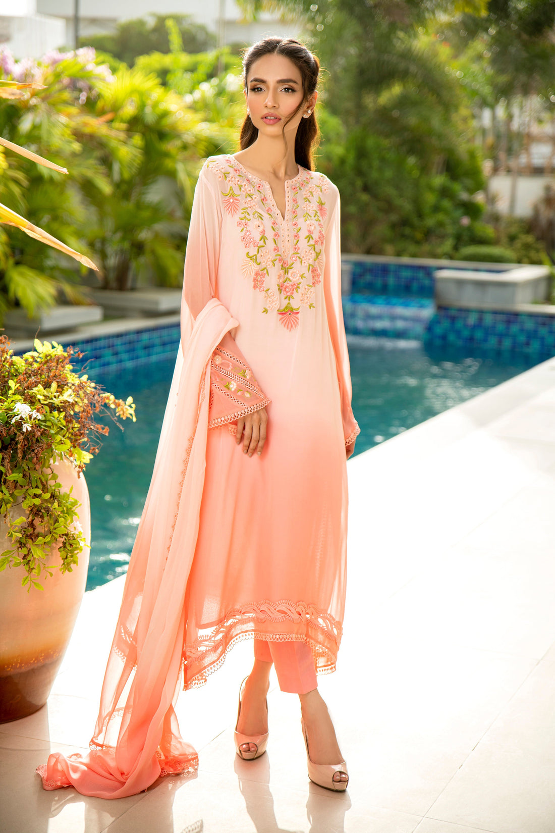 Mina Hasan | Luxury Pret | MHP-1160 by Mina Hasan - Designer Dress - Type: Ladies Clothes - Available at Sana Yasir - 100% Original