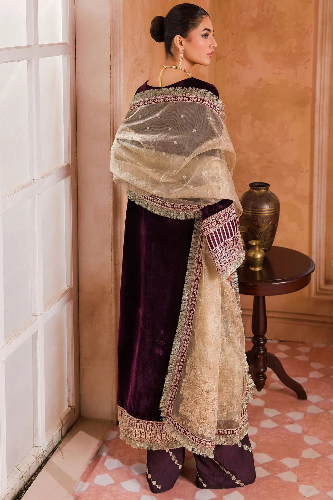 Motifz | Grand Velour Velvet Collection | 4402 by Motifz - Designer Dress - Type: Formal - Available at Sana Yasir - 100% Original