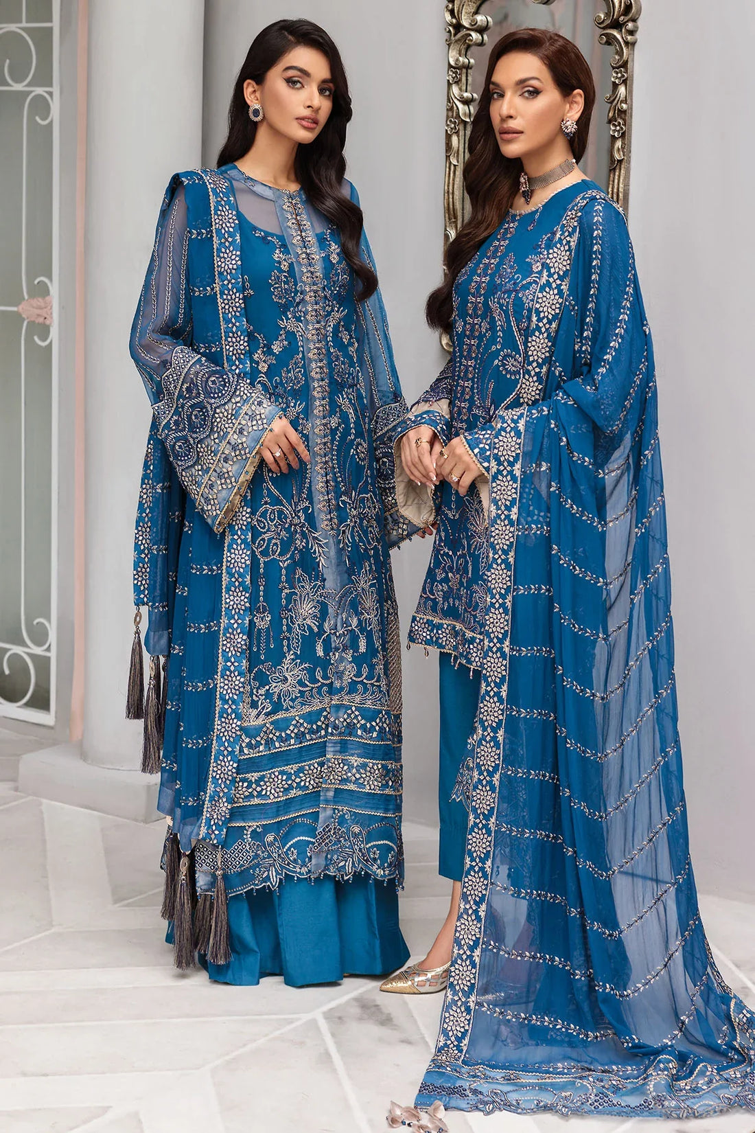Motifz | Premium Embroidered Formals 24 | 3395 by Motifz - Designer Dress - Type: Formal - Available at Sana Yasir - 100% Original