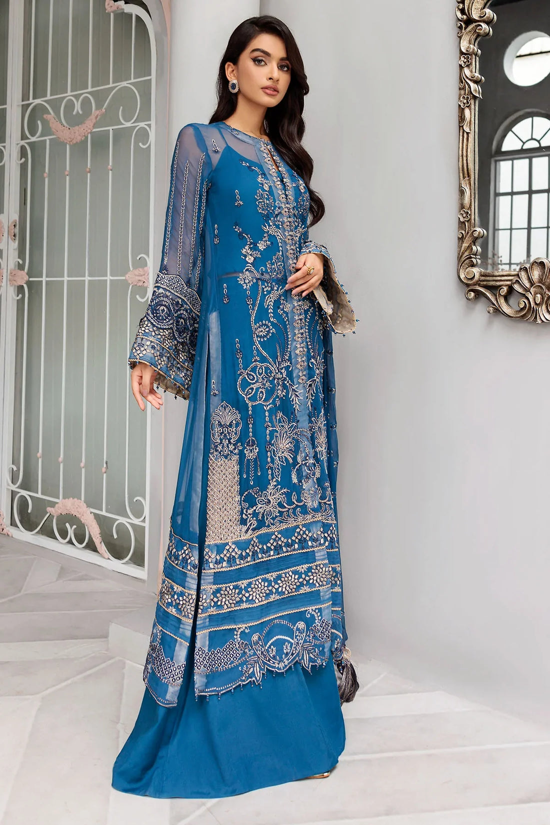 Motifz | Premium Embroidered Formals 24 | 3395 by Motifz - Designer Dress - Type: Formal - Available at Sana Yasir - 100% Original