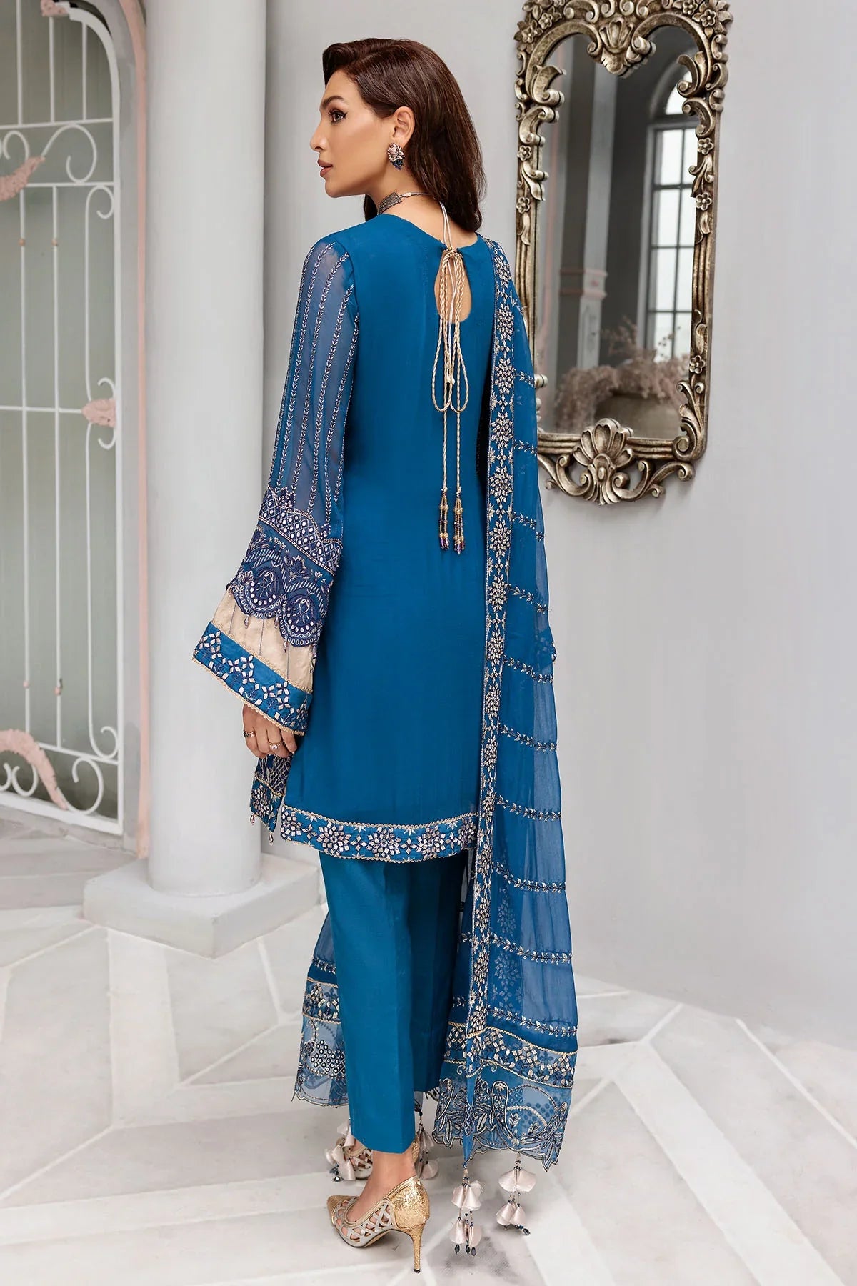 Motifz | Premium Embroidered Formals 24 | 3395 by Motifz - Designer Dress - Type: Formal - Available at Sana Yasir - 100% Original