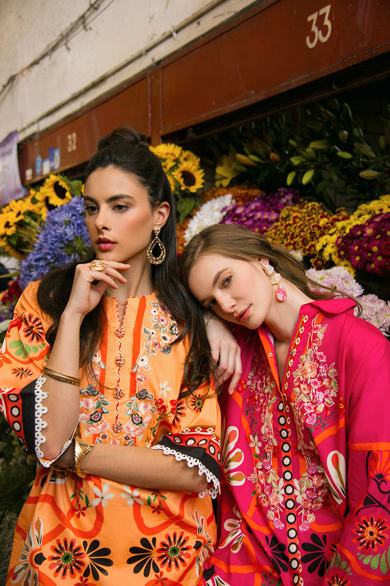 Mushq | La Dolce Hemline Prints 25 | Doves of Garden by Mushq - Designer Dress - Type: Ladies Clothes - Available at Sana Yasir - 100% Original
