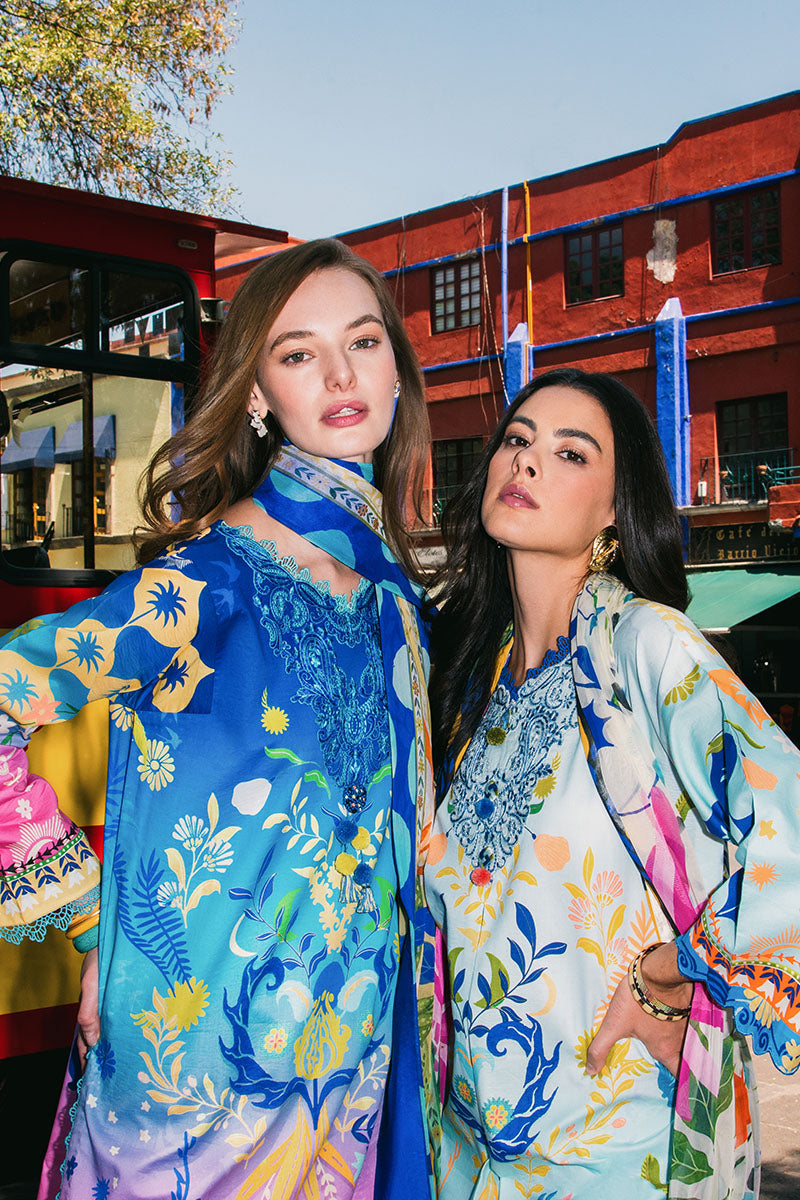 Mushq | La Dolce Hemline Prints 25 | Floral Paradise by Mushq - Designer Dress - Type: Ladies Clothes - Available at Sana Yasir - 100% Original