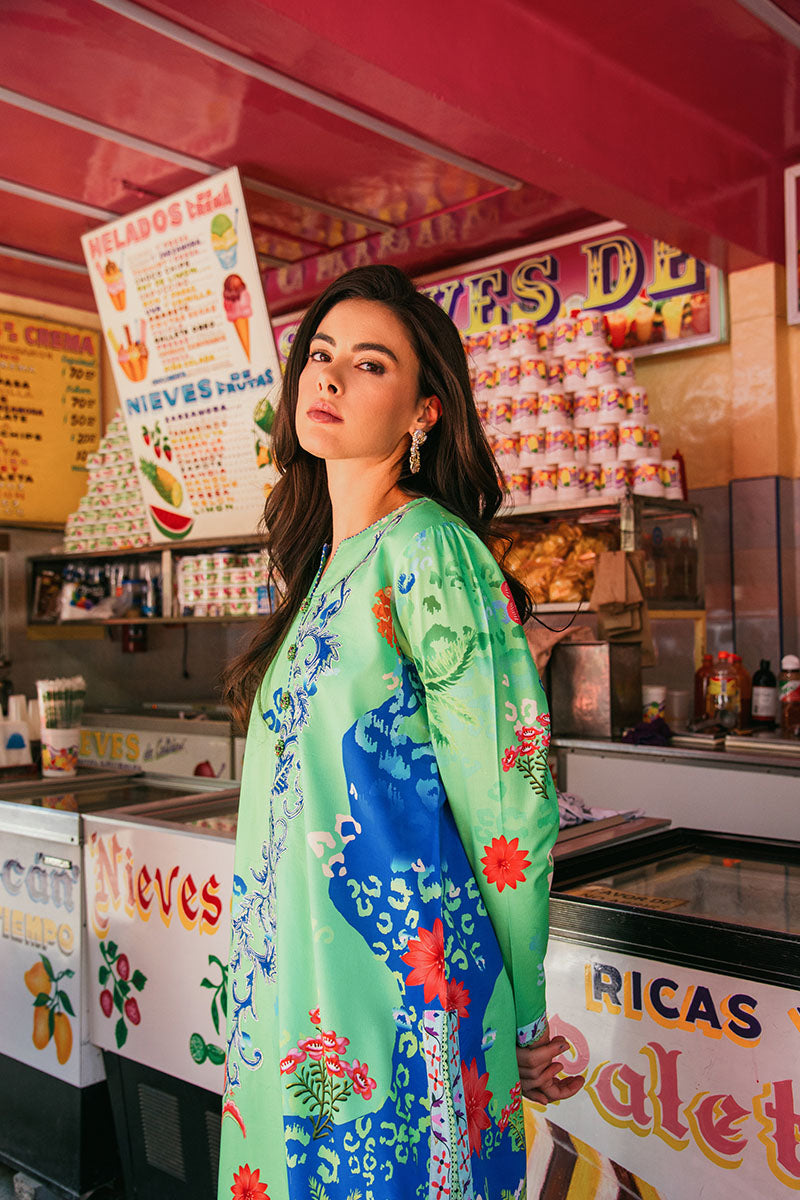 Mushq | La Dolce Hemline Prints 25 | Living Heart by Mushq - Designer Dress - Type: Ladies Clothes - Available at Sana Yasir - 100% Original