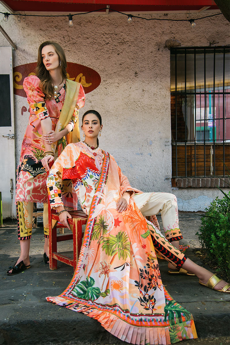 Mushq | La Dolce Hemline Prints 25 | Mulberry Tree by Mushq - Designer Dress - Type: Ladies Clothes - Available at Sana Yasir - 100% Original