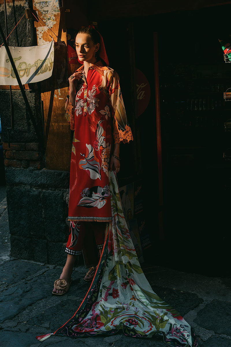 Mushq | La Dolce Hemline Prints 25 | Ride Vineyard by Mushq - Designer Dress - Type: Ladies Clothes - Available at Sana Yasir - 100% Original