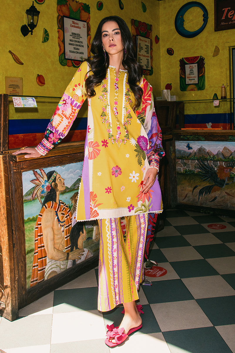 Mushq | La Dolce Hemline Prints 25 | The Dream by Mushq - Designer Dress - Type: Ladies Clothes - Available at Sana Yasir - 100% Original
