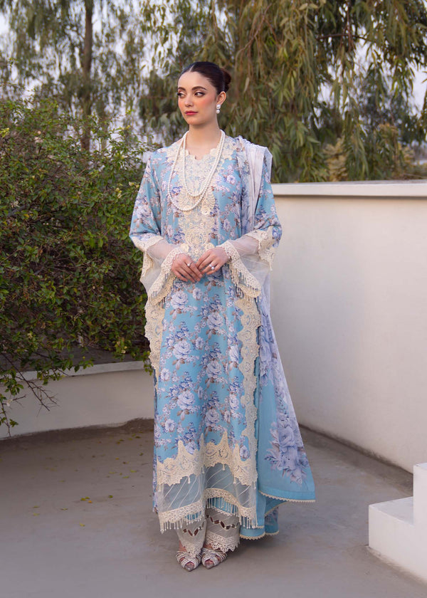 Myeesha | Lamhay Luxury Lawn 25 | Shabnam by Myeesha - Designer Dress - Type: Ladies Clothes - Available at Sana Yasir - 100% Original