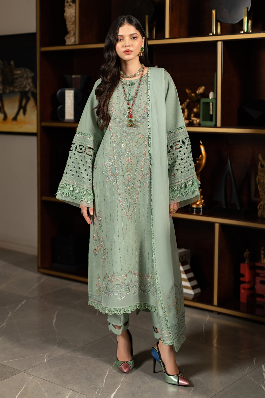 Naqshi | Medaline Khaddar Collection | KHUSHBOO by Naqshi - Designer Dress - Type: Ladies Clothes - Available at Sana Yasir - 100% Original