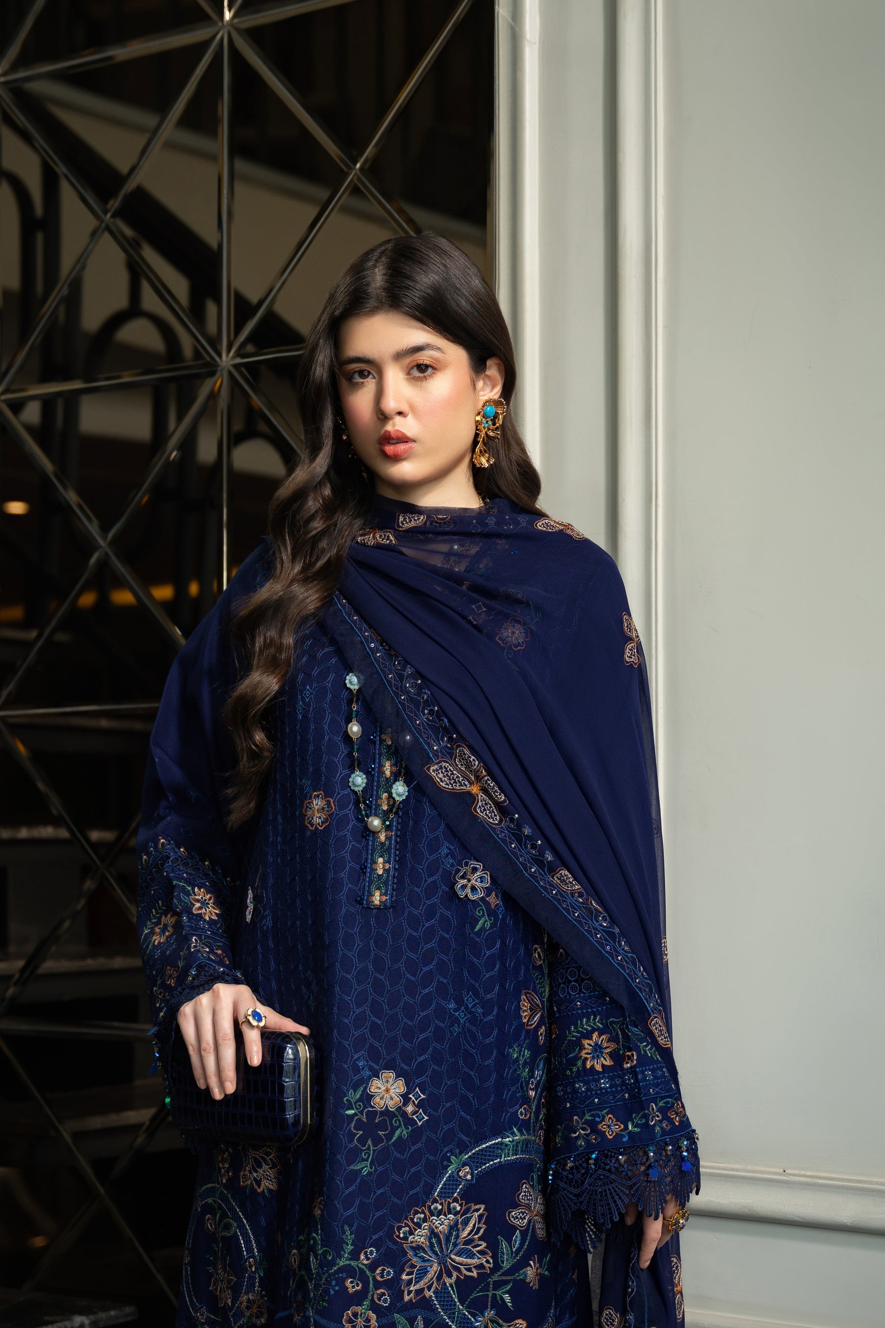 Naqshi | Medaline Khaddar Collection | TEHMEENA by Naqshi - Designer Dress - Type: Ladies Clothes - Available at Sana Yasir - 100% Original