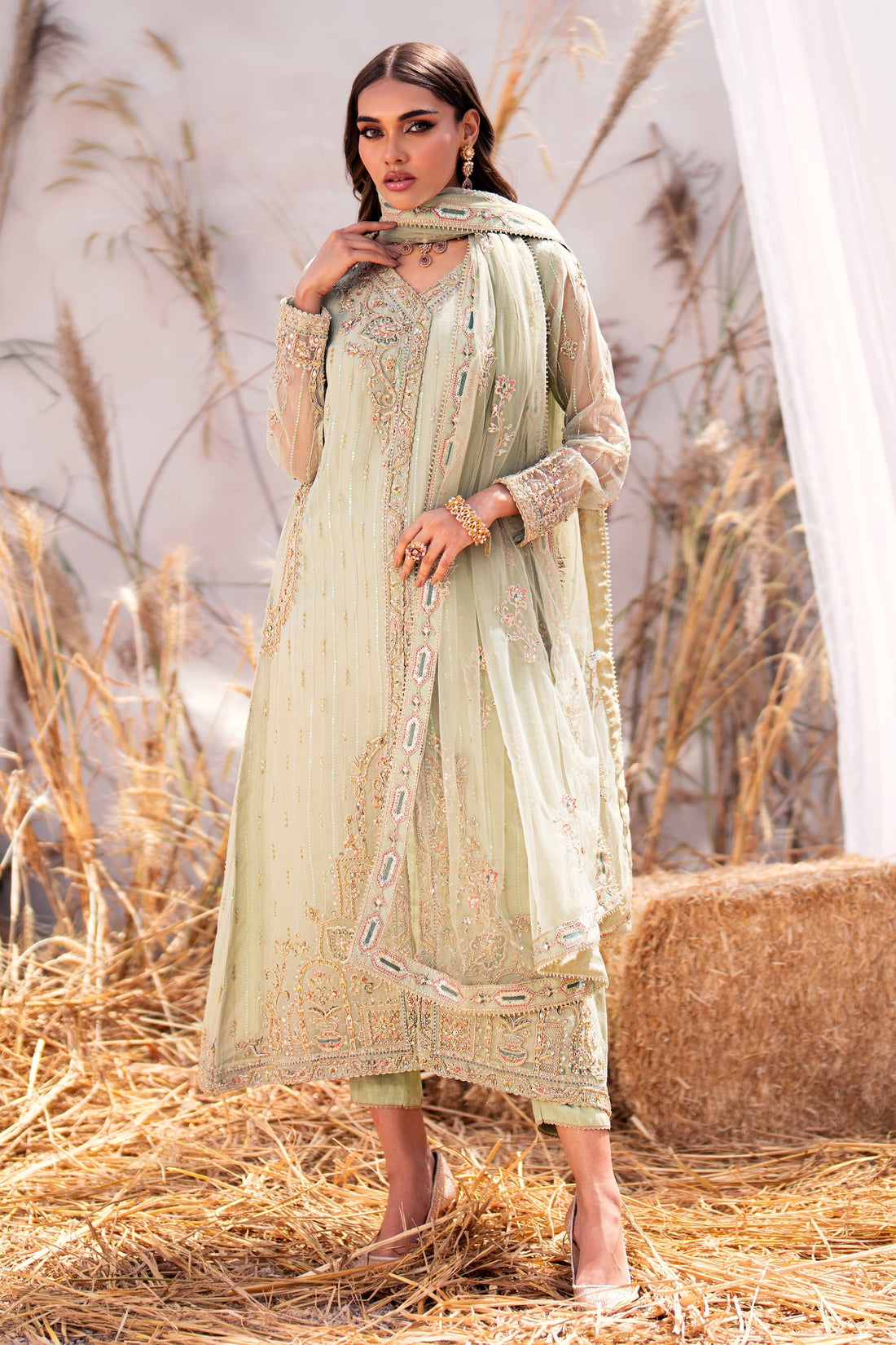 Naqshi | Wedding Formals | BAREA by Naqshi - Designer Dress - Type: Bridal - Available at Sana Yasir - 100% Original