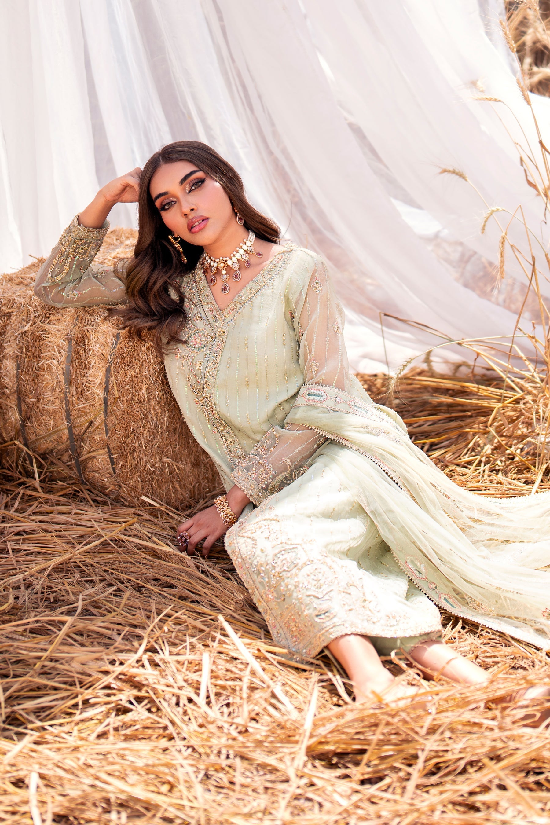 Naqshi | Wedding Formals | BAREA by Naqshi - Designer Dress - Type: Bridal - Available at Sana Yasir - 100% Original