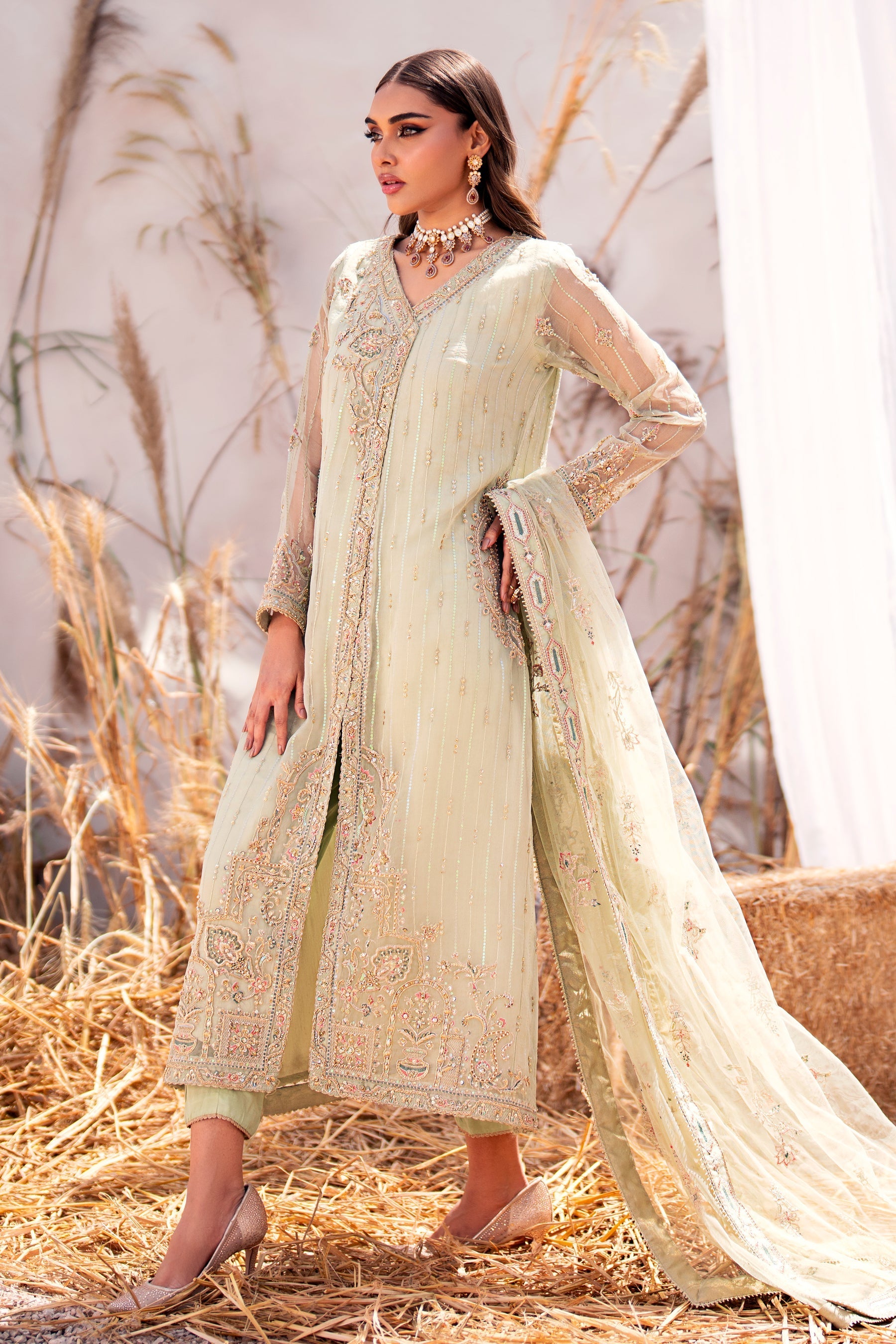 Naqshi | Wedding Formals | BAREA by Naqshi - Designer Dress - Type: Bridal - Available at Sana Yasir - 100% Original