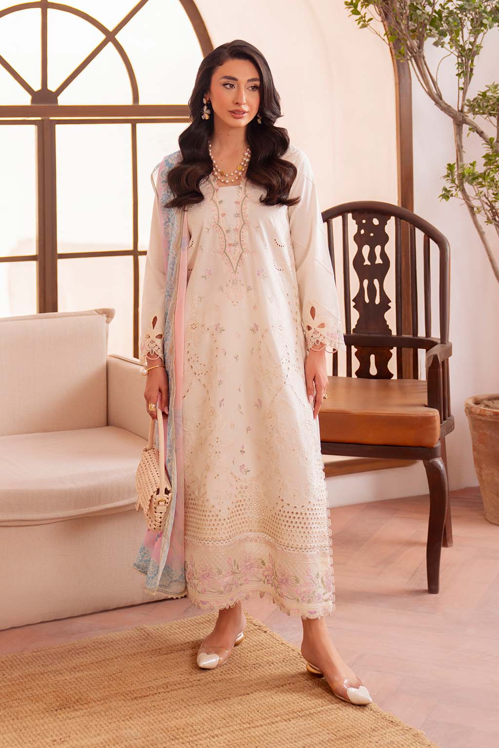 Neeshay | Symphony Luxury Lawn | LUMEN by Neeshay - Designer Dress - Type: Ladies Clothes - Available at Sana Yasir - 100% Original