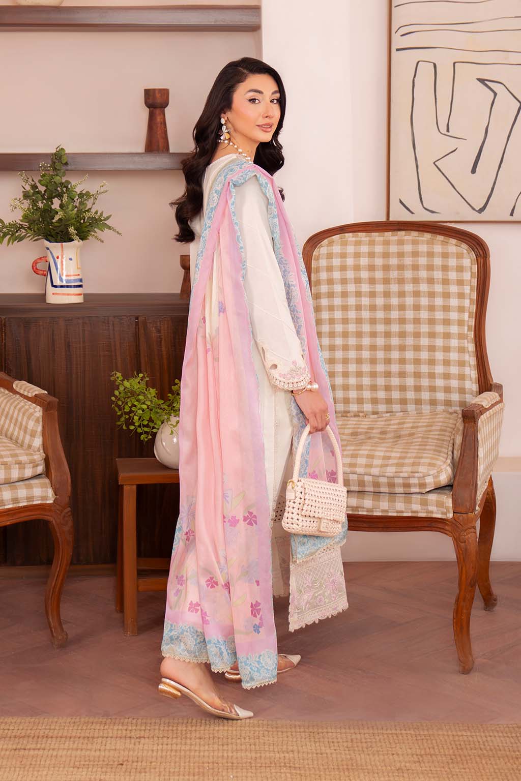 Neeshay | Symphony Luxury Lawn | LUMEN by Neeshay - Designer Dress - Type: Ladies Clothes - Available at Sana Yasir - 100% Original