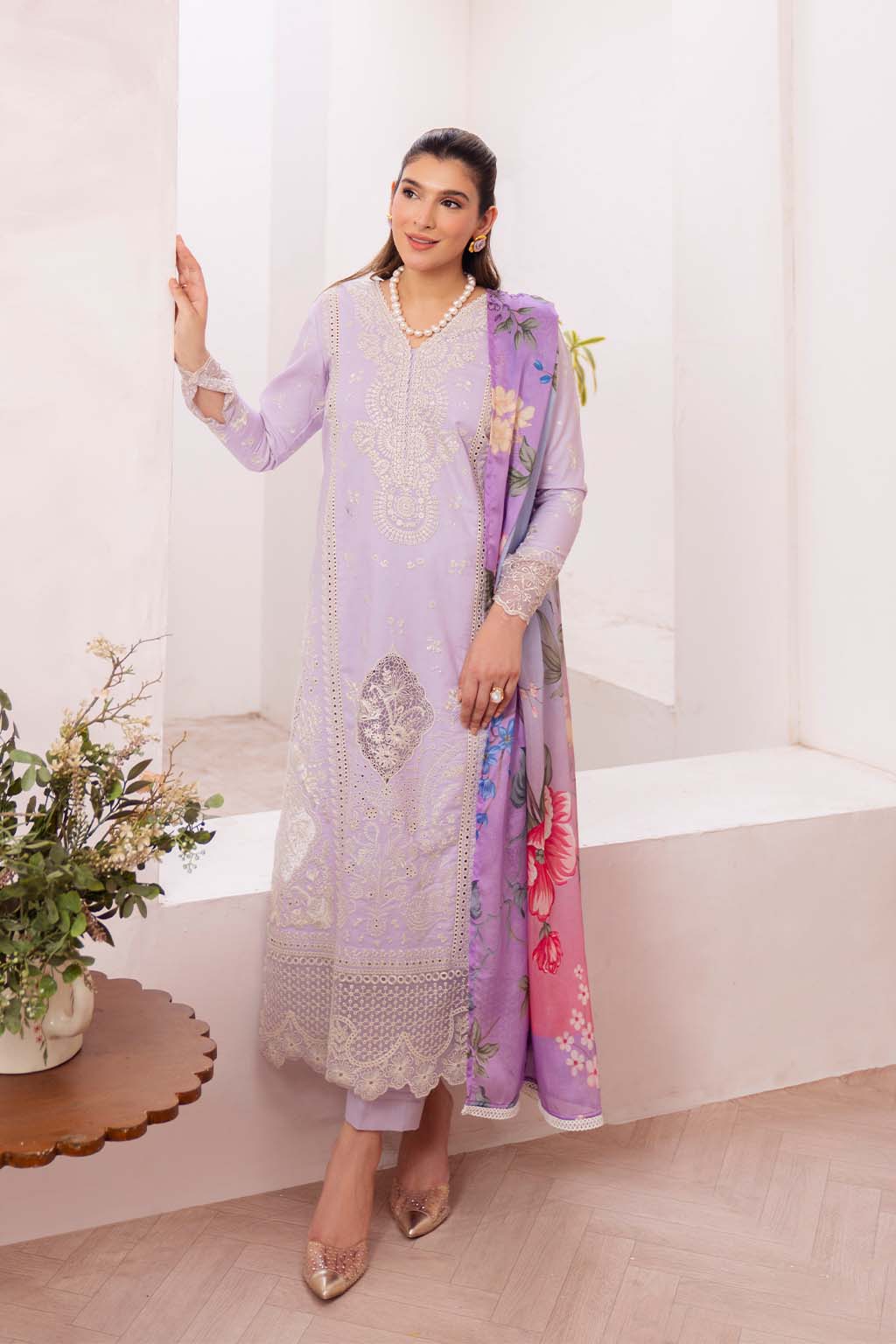 Neeshay | Symphony Luxury Lawn | MUSE by Neeshay - Designer Dress - Type: Ladies Clothes - Available at Sana Yasir - 100% Original