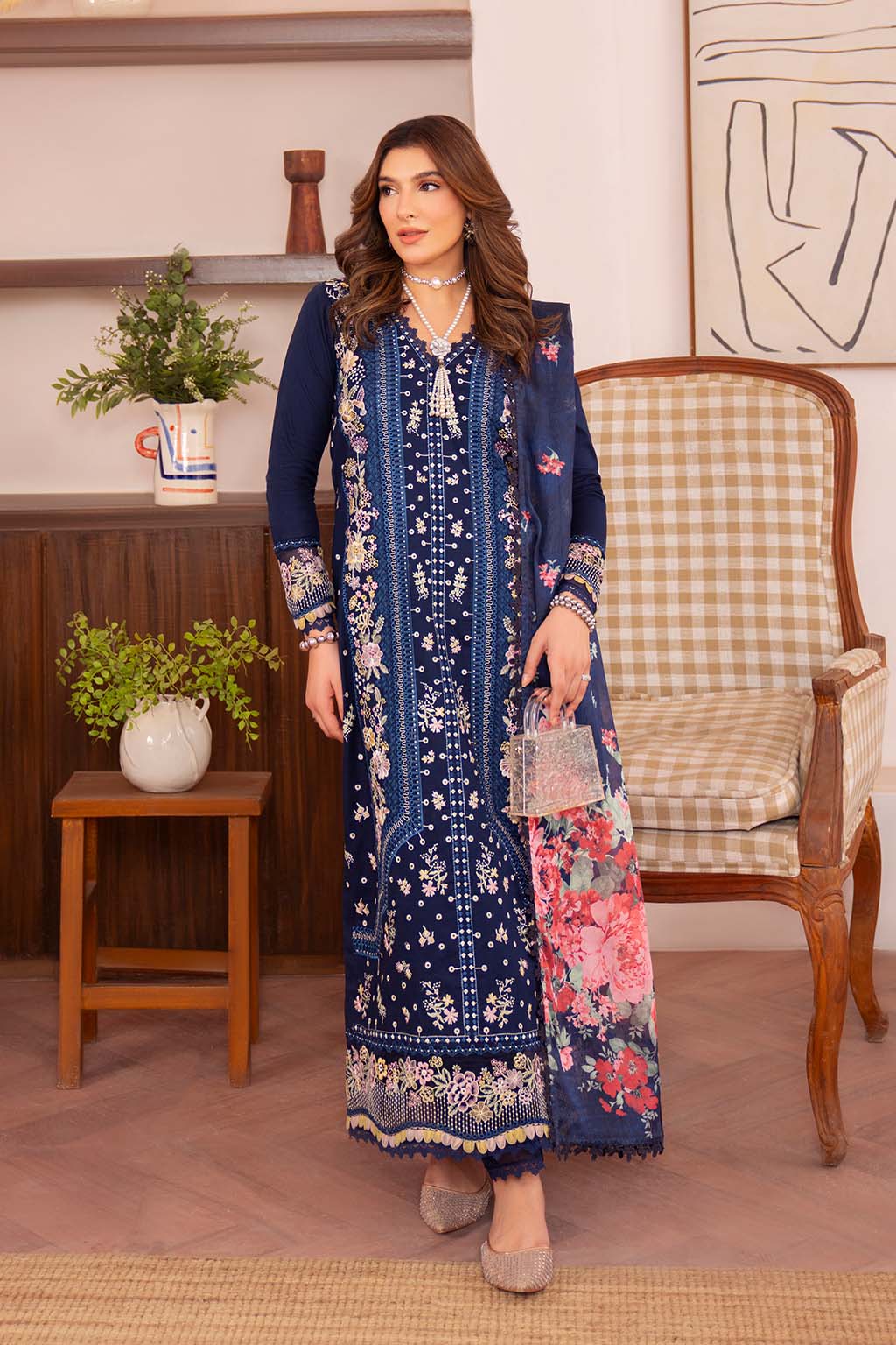 Neeshay | Symphony Luxury Lawn | VESPER by Neeshay - Designer Dress - Type: Ladies Clothes - Available at Sana Yasir - 100% Original