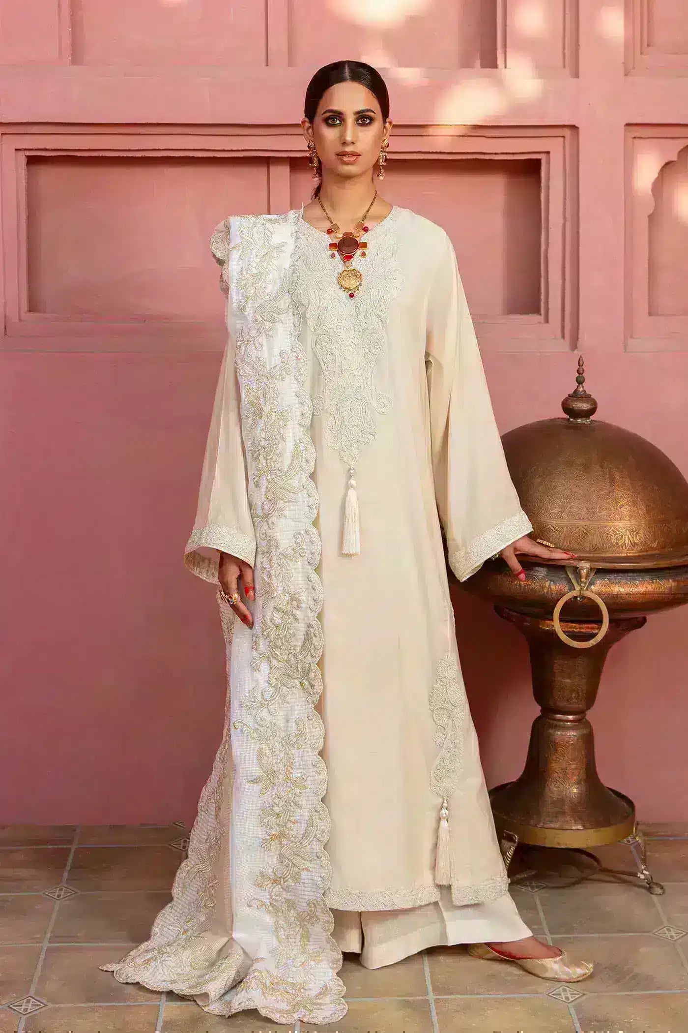 Nilofer Shahid | Nur e Subh Formals | Naz by Nilofer Shahid - Designer Dress - Type: Formal - Available at Sana Yasir - 100% Original