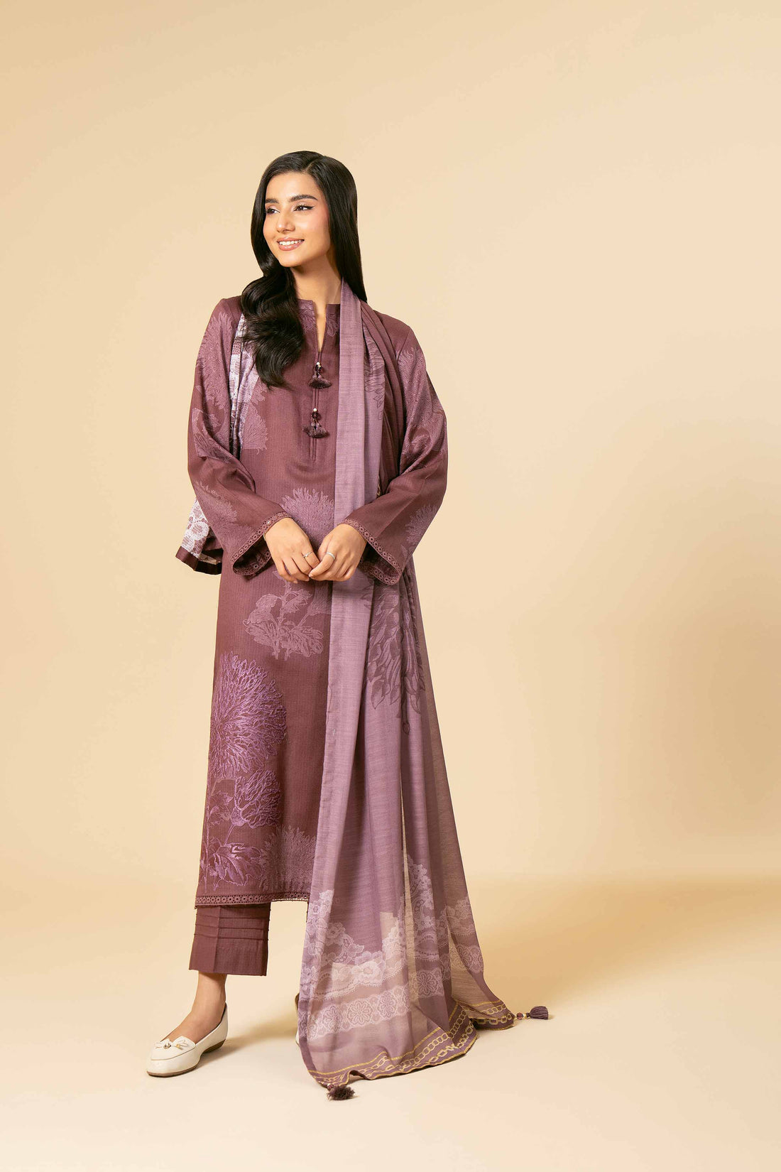 Nishat Linen | Naqsh Winter 2024 | Suit - 42404159 by Nishat Linen - Designer Dress - Type: Ladies Clothes - Available at Sana Yasir - 100% Original