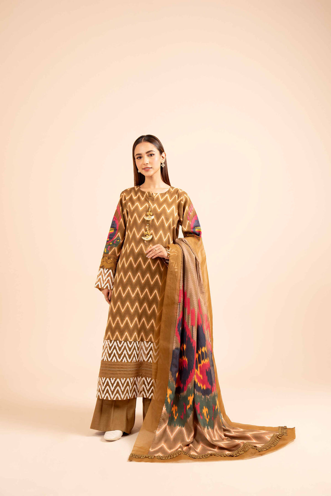 Nishat Linen | Naqsh Winter 2024 | Suit - 42404197 by Nishat Linen - Designer Dress - Type: Ladies Clothes - Available at Sana Yasir - 100% Original