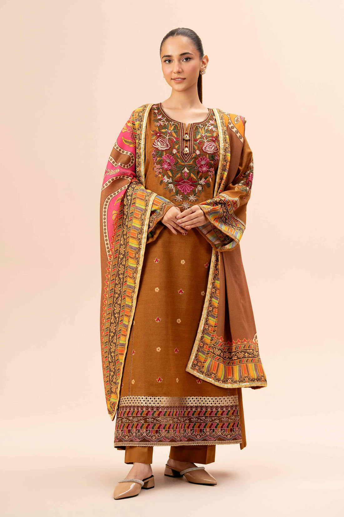 Nishat Linen | Naqsh Winter 2024 | Suit - 42404206 by Nishat Linen - Designer Dress - Type: Ladies Clothes - Available at Sana Yasir - 100% Original