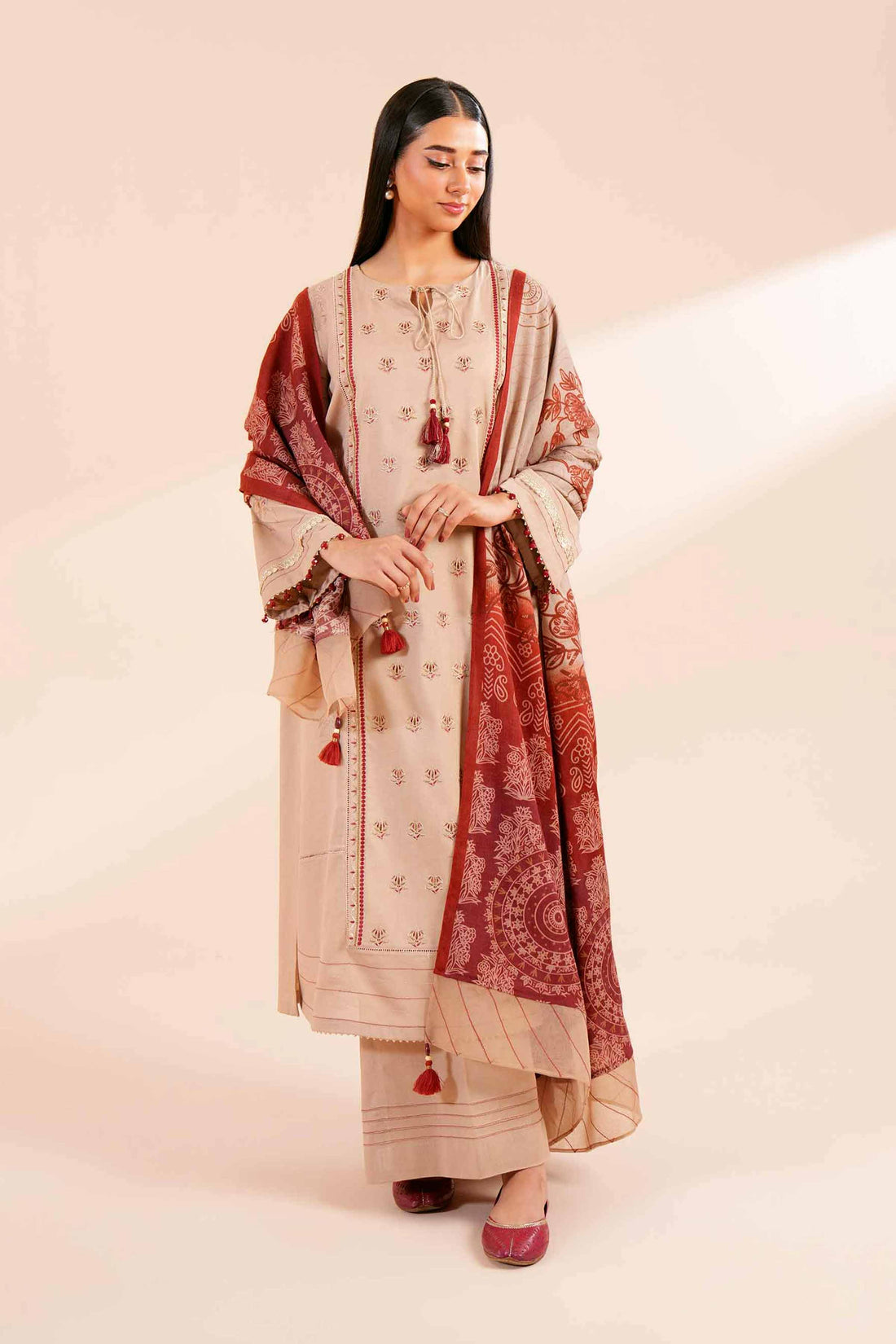 Nishat Linen | Naqsh Winter 2024 | Suit - 42404261 by Nishat Linen - Designer Dress - Type: Ladies Clothes - Available at Sana Yasir - 100% Original