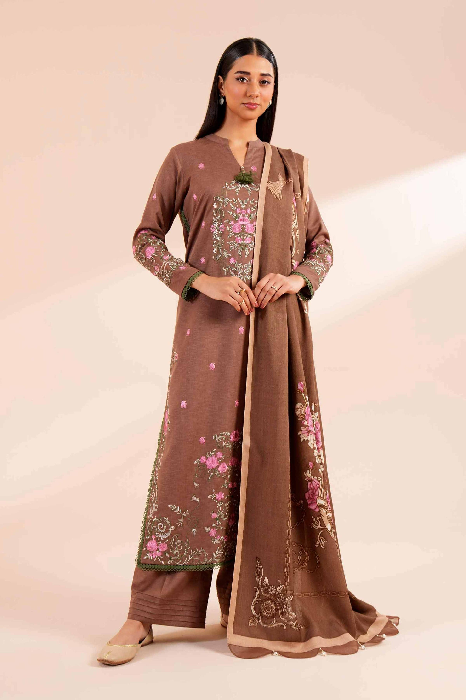 Nishat Linen | Naqsh Winter 2024 | Suit - 42404266 by Nishat Linen - Designer Dress - Type: Ladies Clothes - Available at Sana Yasir - 100% Original