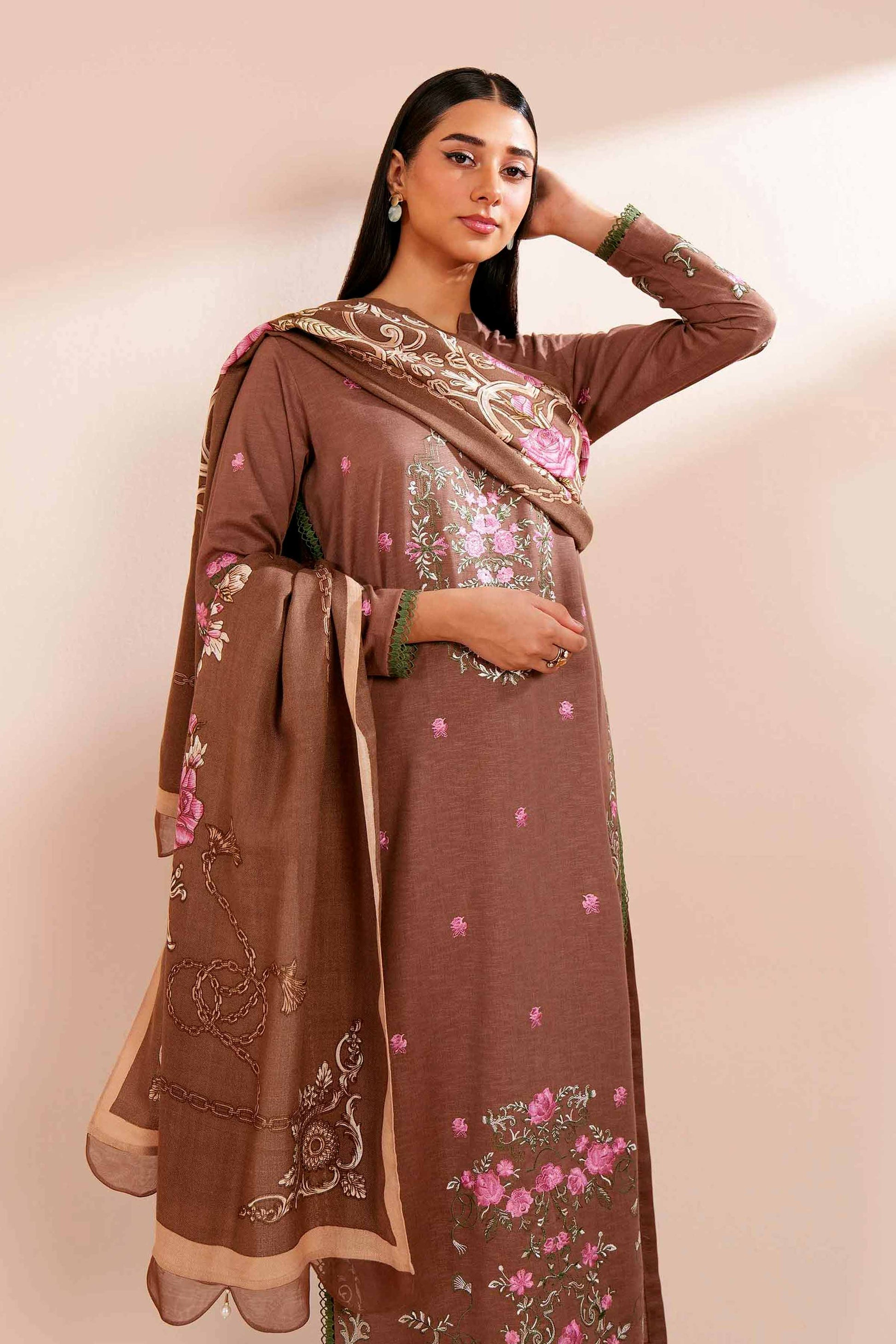 Nishat Linen | Naqsh Winter 2024 | Suit - 42404266 by Nishat Linen - Designer Dress - Type: Ladies Clothes - Available at Sana Yasir - 100% Original