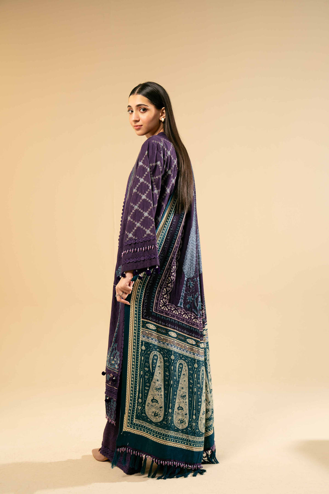 Nishat Linen | Naqsh Winter 2024 | Suit - 42404275 by Nishat Linen - Designer Dress - Type: Ladies Clothes - Available at Sana Yasir - 100% Original