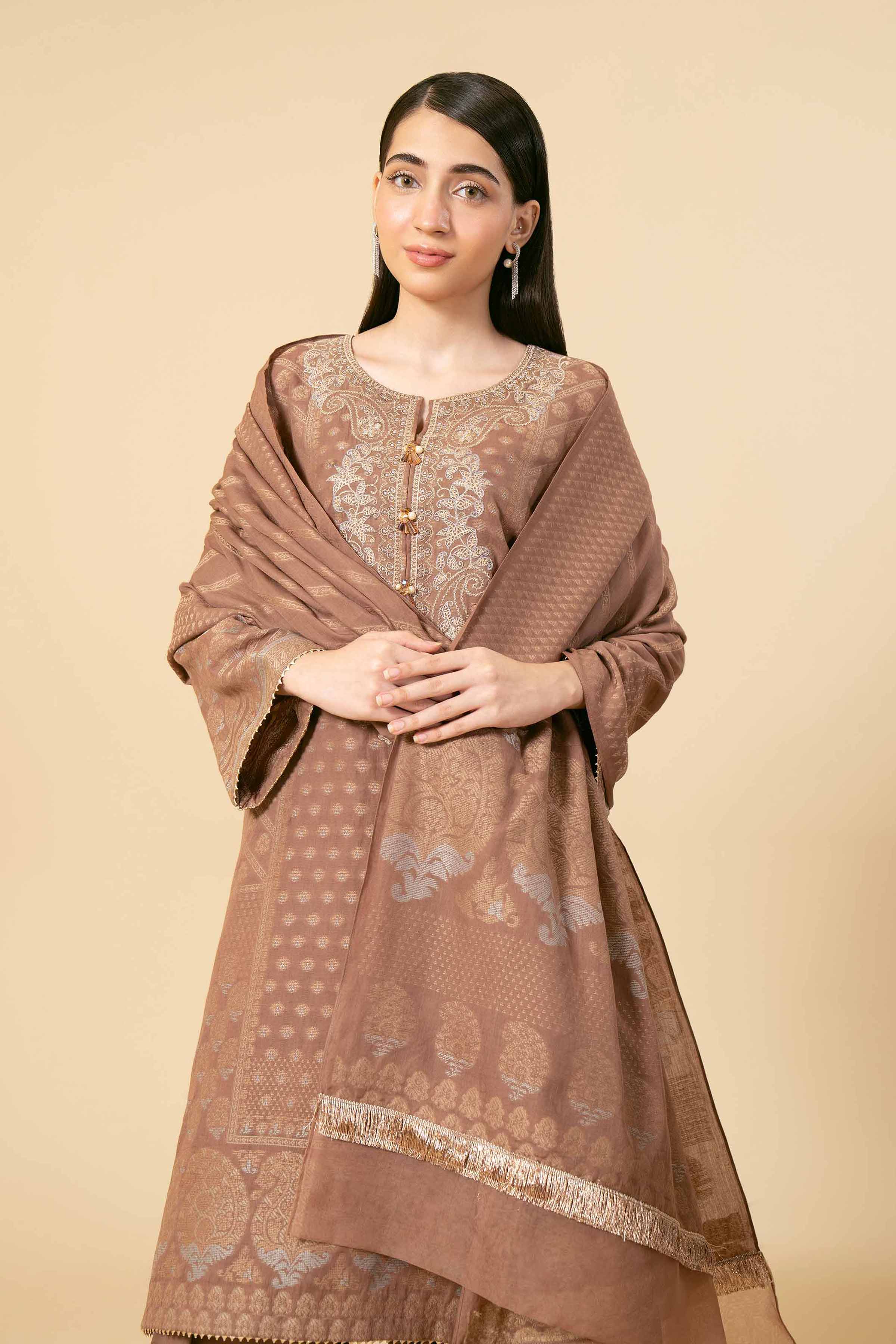 Nishat Linen | Naqsh Winter 2024 | Suit - 42404358 by Nishat Linen - Designer Dress - Type: Ladies Clothes - Available at Sana Yasir - 100% Original