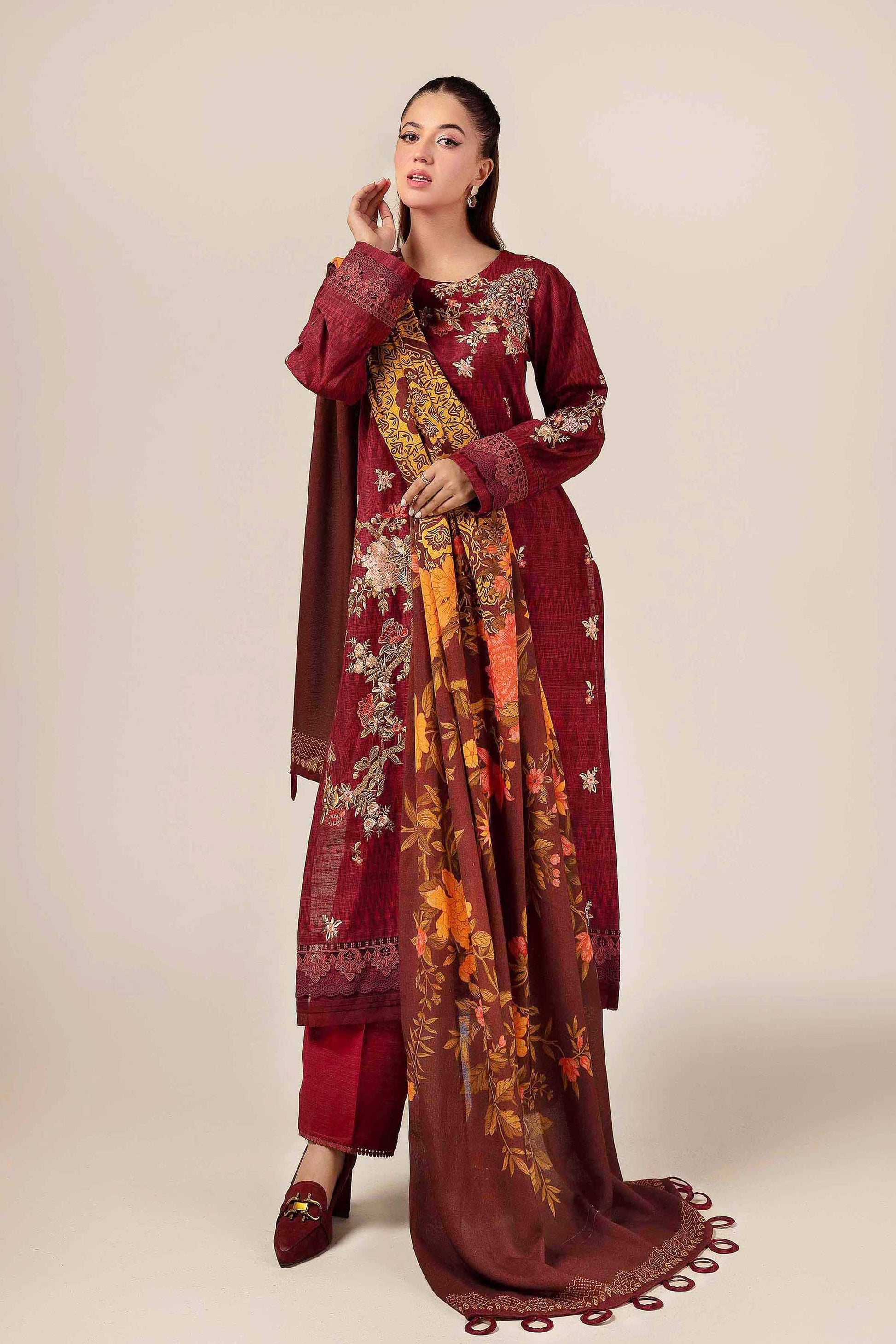 Nishat Linen | Naqsh Winter 2024 | Suit - 42404401 by Nishat Linen - Designer Dress - Type: Ladies Clothes - Available at Sana Yasir - 100% Original