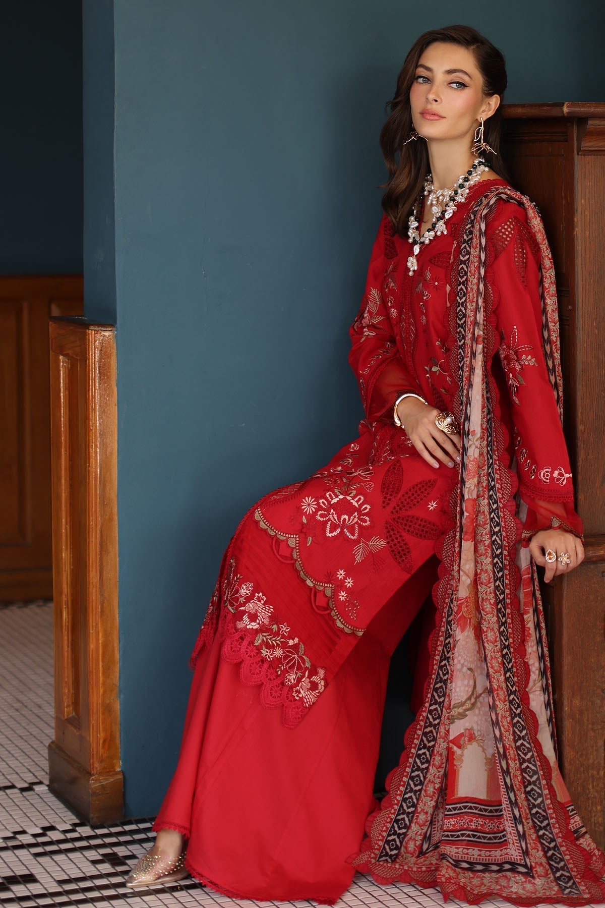 Nureh | Maya Lawn | NS-157 by Nureh - Designer Dress - Type: Ladies Clothes - Available at Sana Yasir - 100% Original