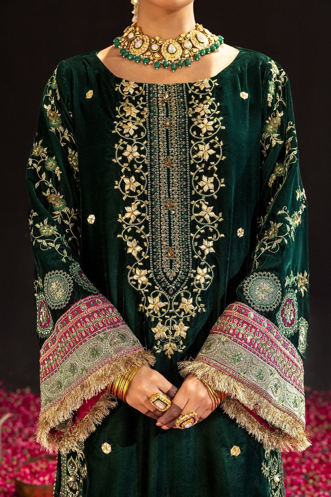 Nureh | Maya Velvet 23 | Alma by Nureh - Designer Dress - Type: Formal - Available at Sana Yasir - 100% Original