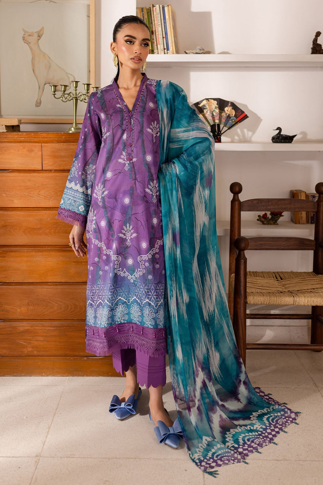 Nureh | Printed Lawn 25 | SP-149 by Nureh - Designer Dress - Type: Ladies Clothes - Available at Sana Yasir - 100% Original