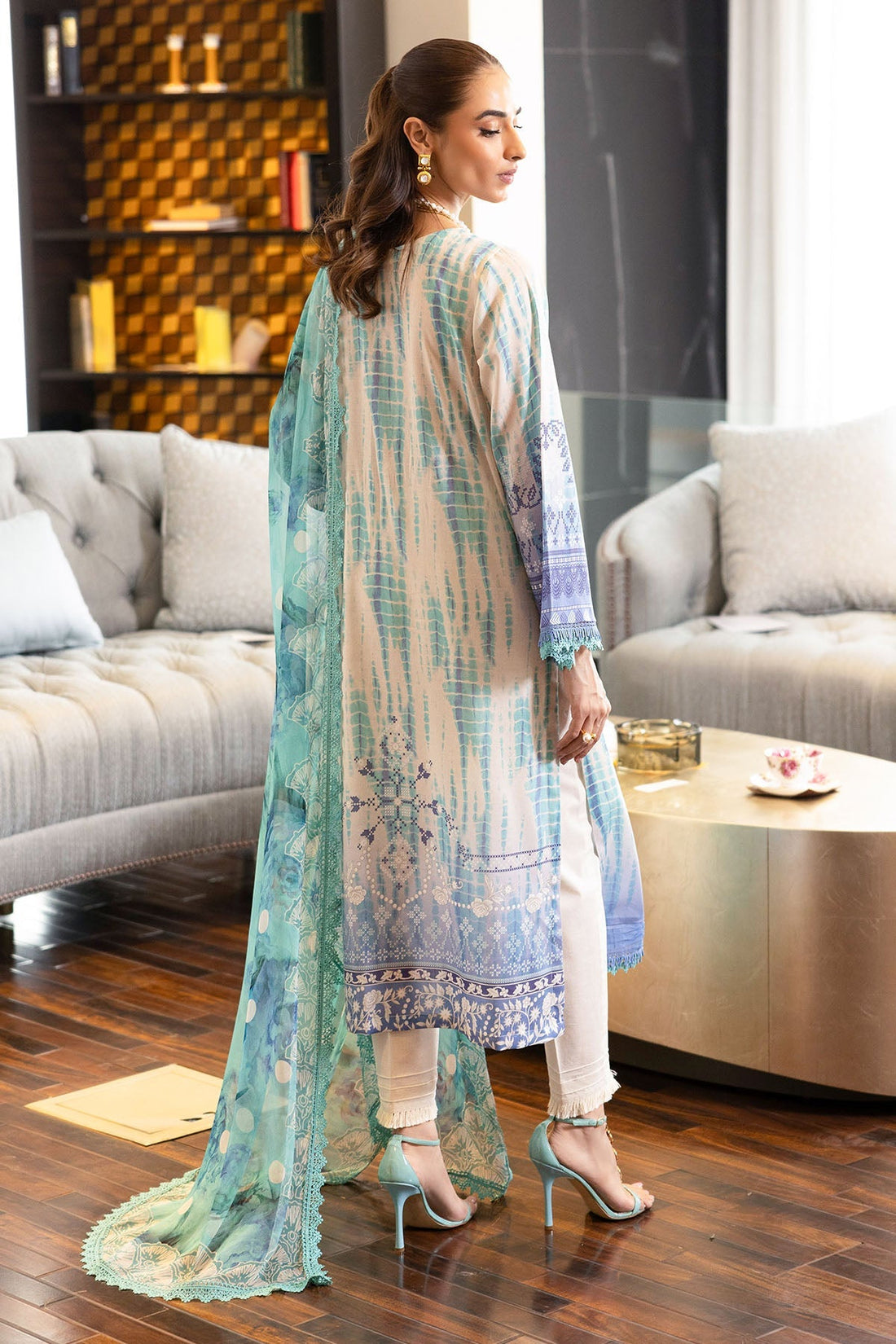 Nureh | Printed lawn 25 | SP-117 by Nureh - Designer Dress - Type: Ladies Clothes - Available at Sana Yasir - 100% Original