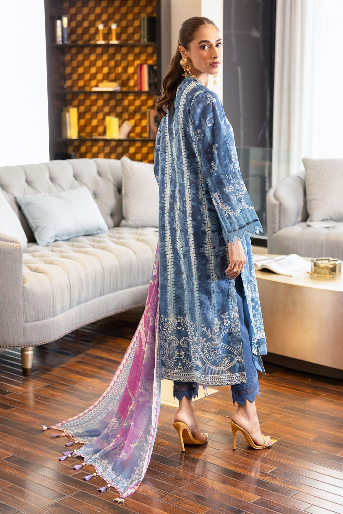 Nureh | Printed lawn 25 | SP-119 by Nureh - Designer Dress - Type: Ladies Clothes - Available at Sana Yasir - 100% Original
