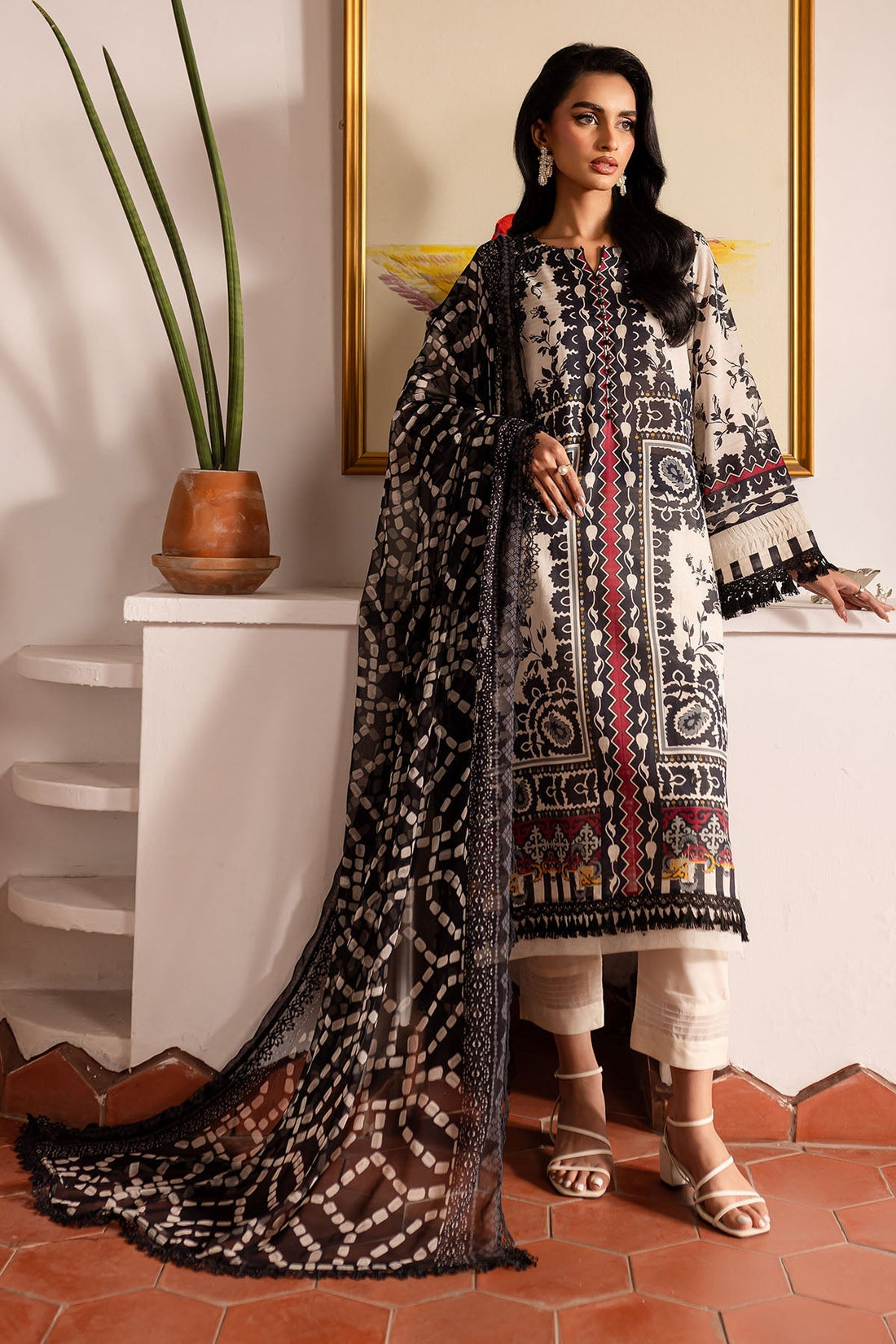 Nureh | Printed lawn 25 | SP-135 by Nureh - Designer Dress - Type: Ladies Clothes - Available at Sana Yasir - 100% Original