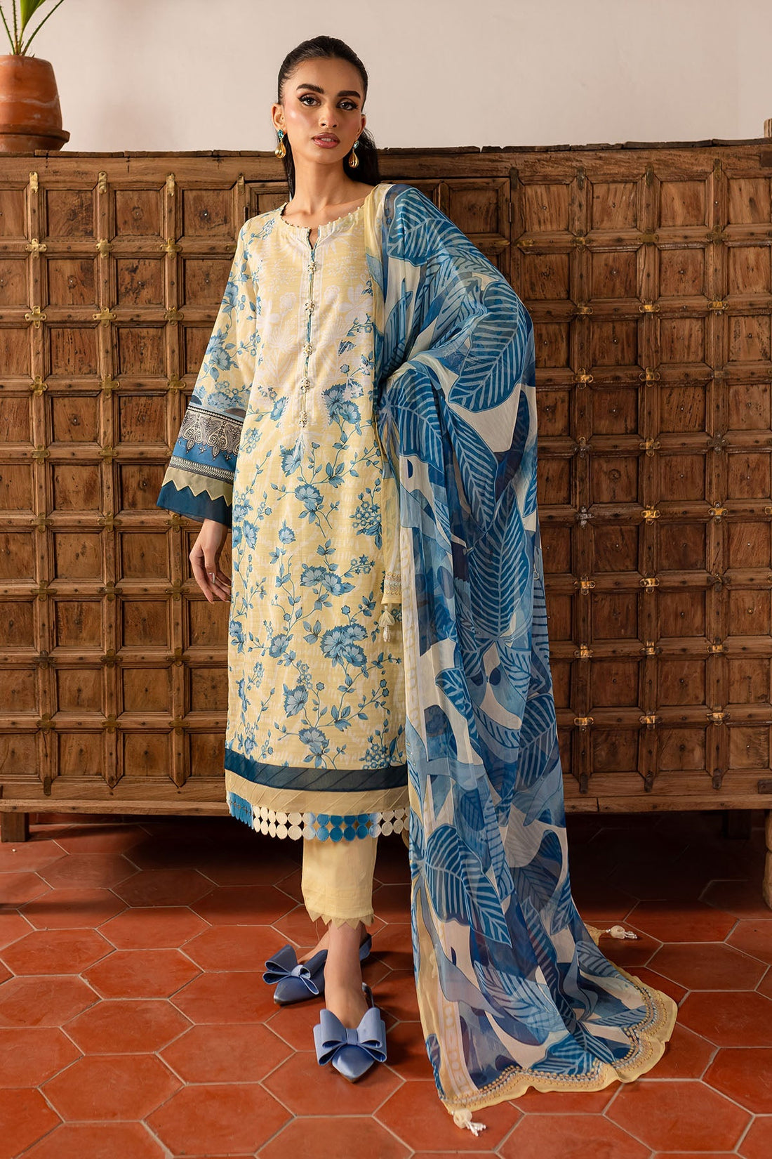 Nureh | Printed lawn 25 | SP-136 by Nureh - Designer Dress - Type: Ladies Clothes - Available at Sana Yasir - 100% Original