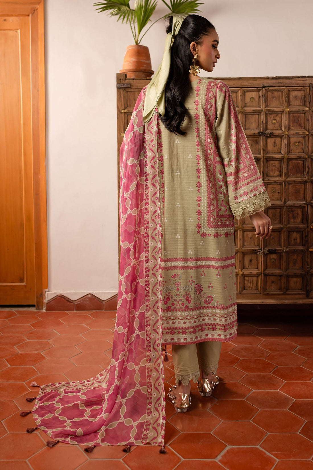 Nureh | Printed lawn 25 | SP-141 by Nureh - Designer Dress - Type: Ladies Clothes - Available at Sana Yasir - 100% Original