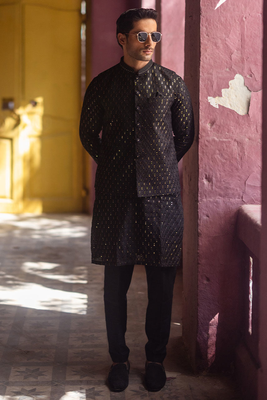 Pakistani Manswear | Deepak Perwani | Jkt1434 by Sana Yasir - Designer Dress - Type: MensWear - Available at Sana Yasir - 100% Original