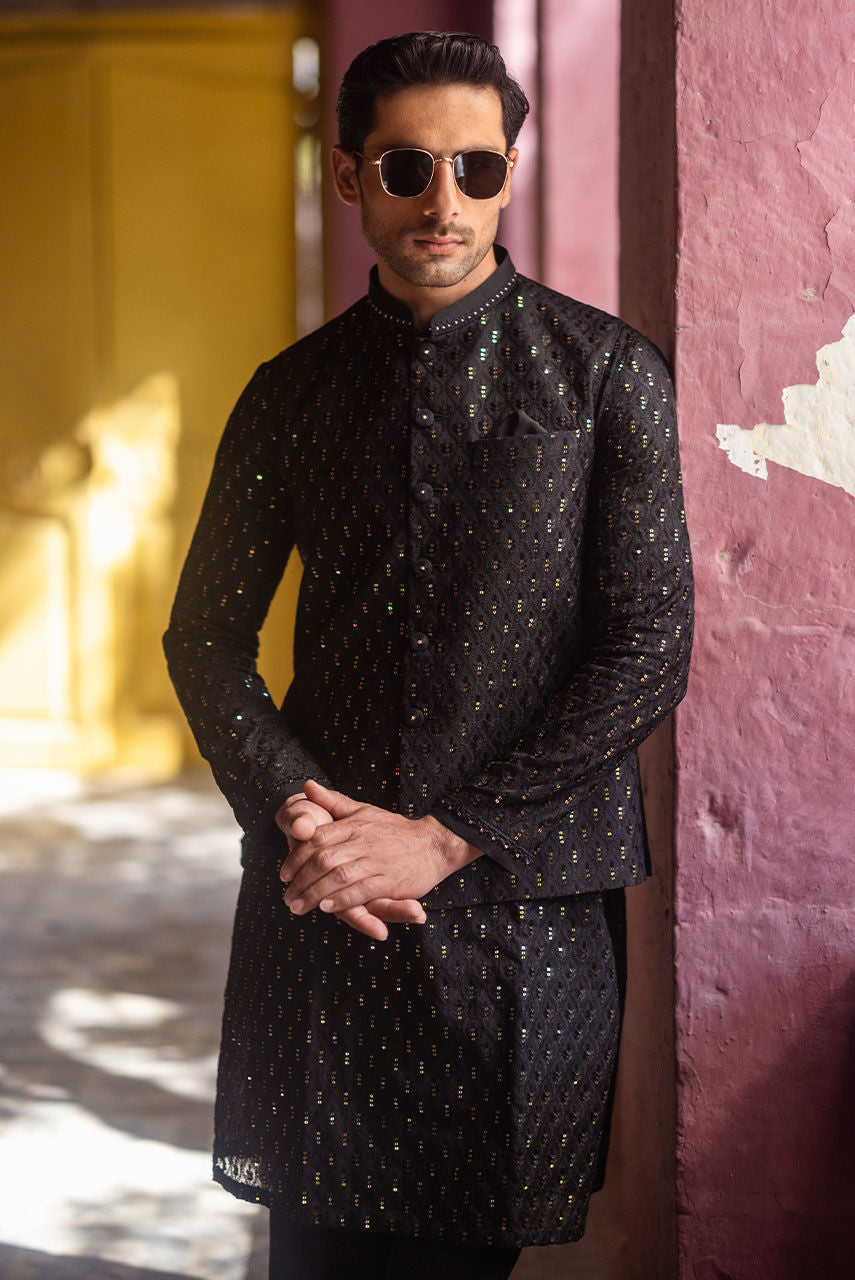 Pakistani Manswear | Deepak Perwani | Jkt1434 by Sana Yasir - Designer Dress - Type: MensWear - Available at Sana Yasir - 100% Original