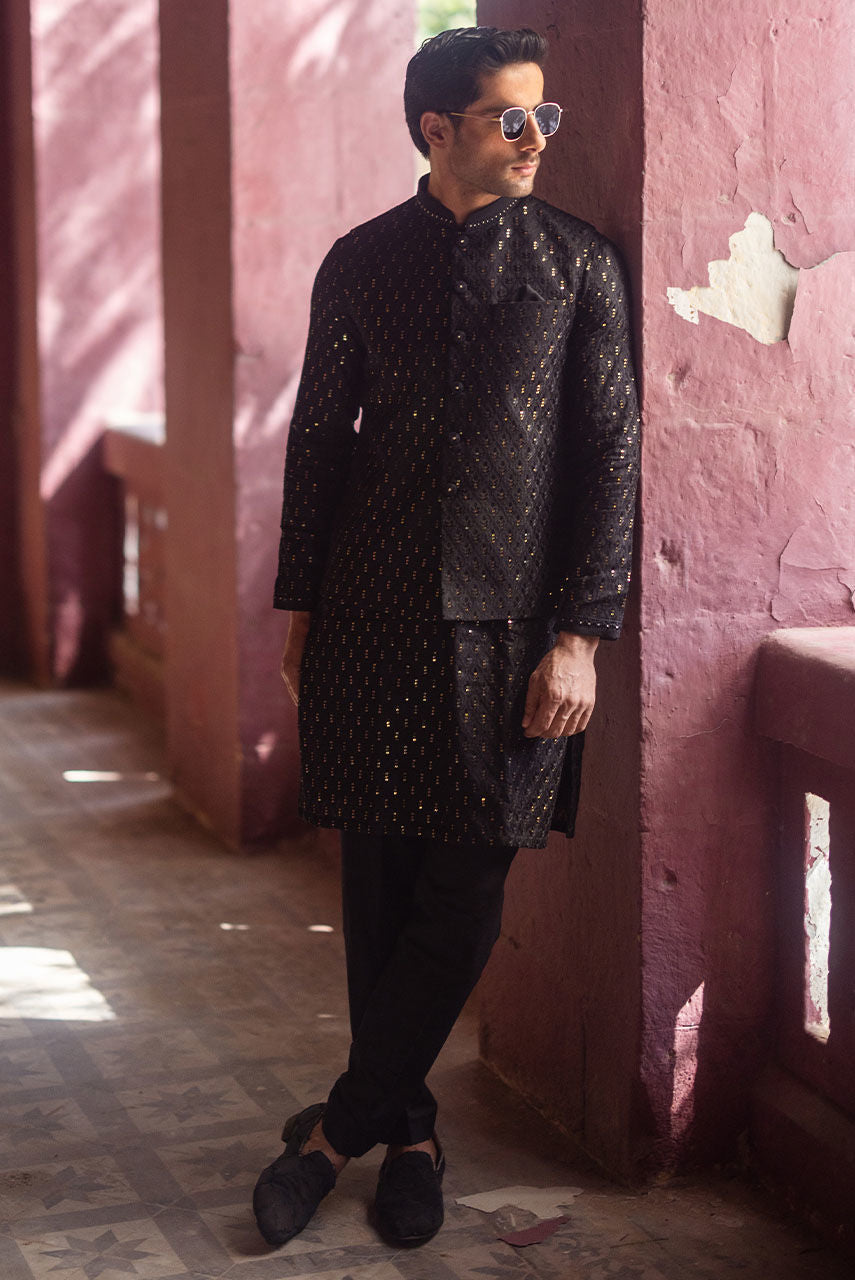 Pakistani Manswear | Deepak Perwani | Jkt1434 by Sana Yasir - Designer Dress - Type: MensWear - Available at Sana Yasir - 100% Original